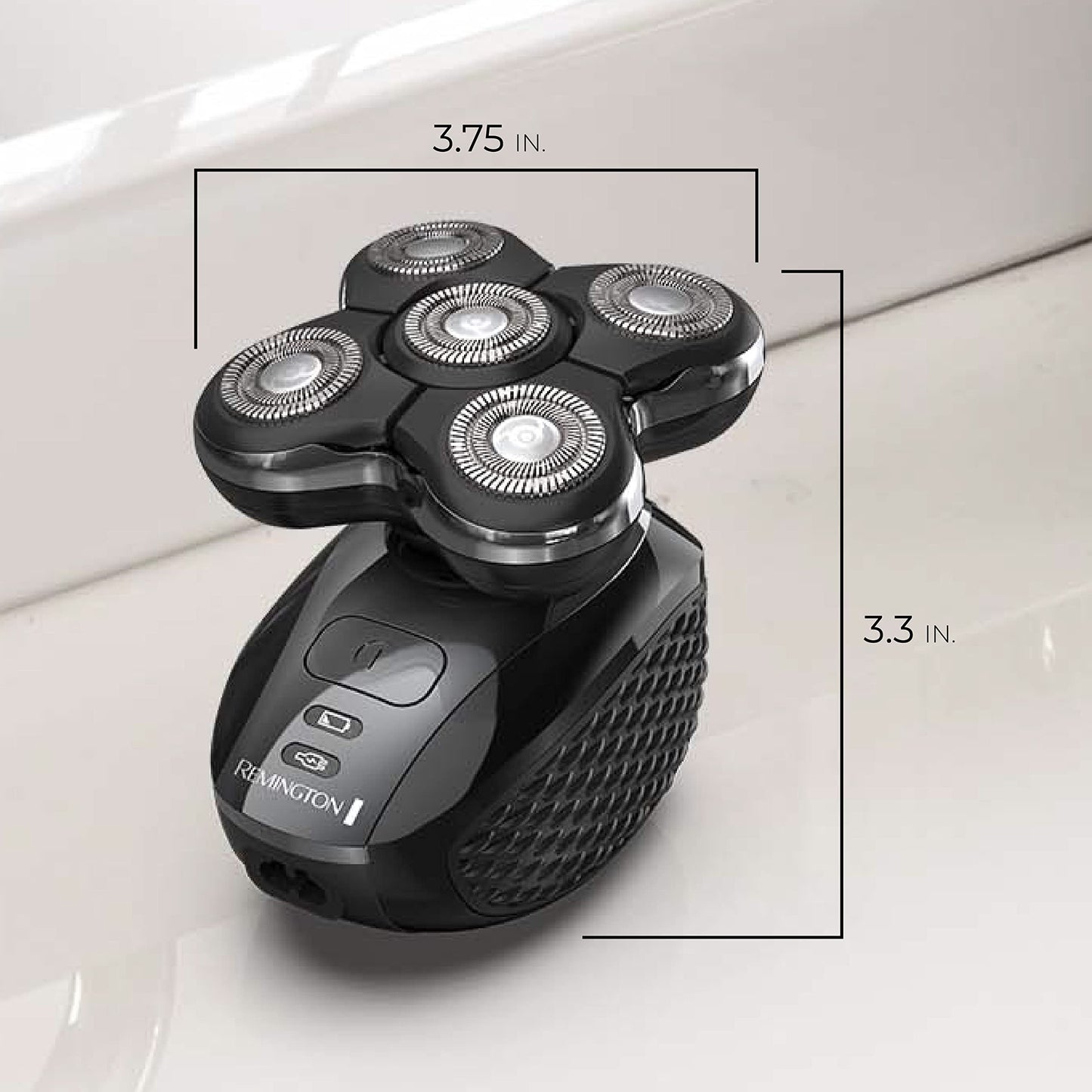 Remington Balder Pro Electric Razor for Head XR7000A - Premier Wet/Dry Bald Head Shaver, Flex Blades for a Close Shave, Cordless Rechargeable, Effortless Head Shaving with Precision Dual Track Heads