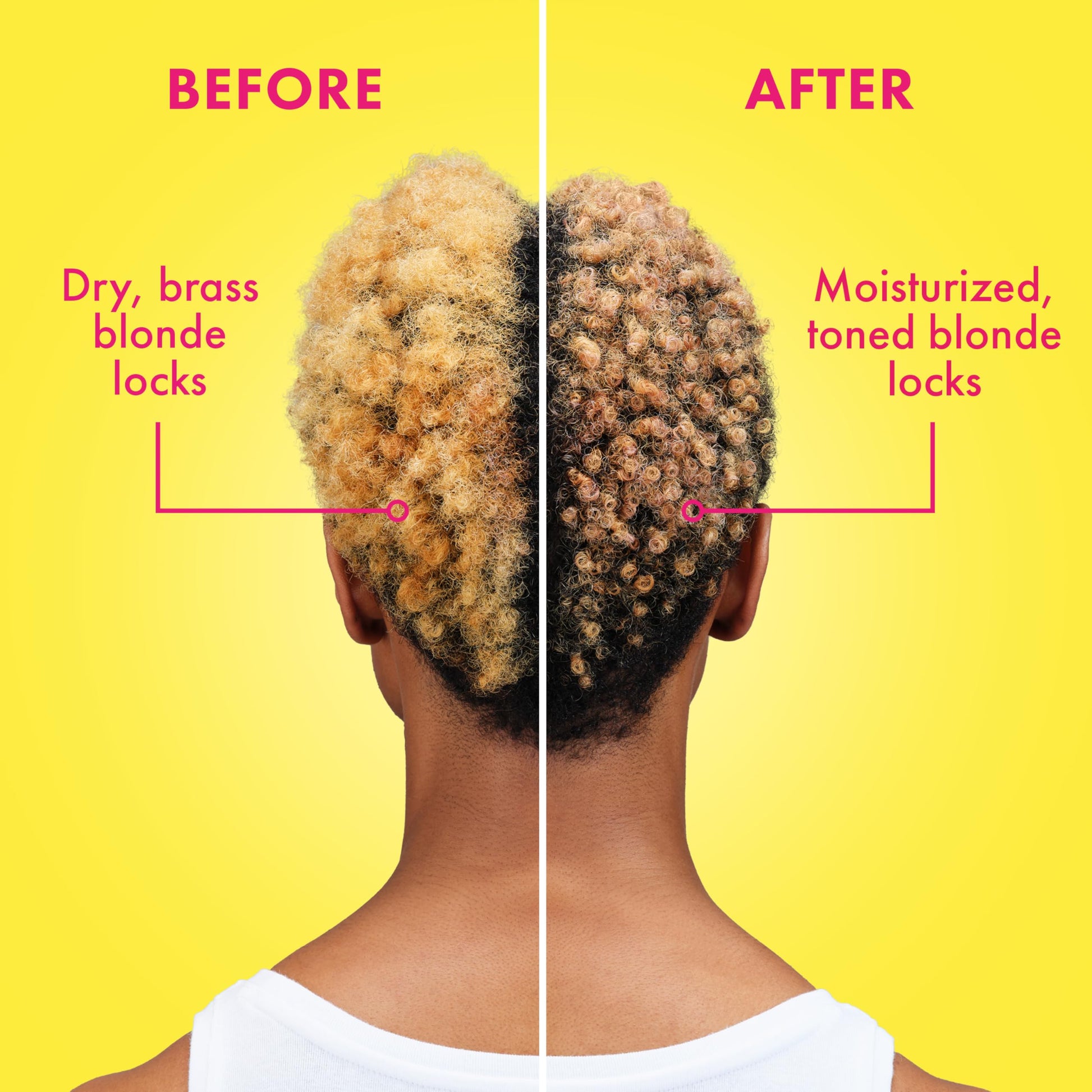 Light Goldenrod Mielle Kalahari Melon & Aloe Vera Purple Shampoo, Blonde Radiance Toning Shampoo for Brassy Hair, Sulfate-Free Moisturizing Cleanser for Blonde & Textured Hair, 12 Ounce