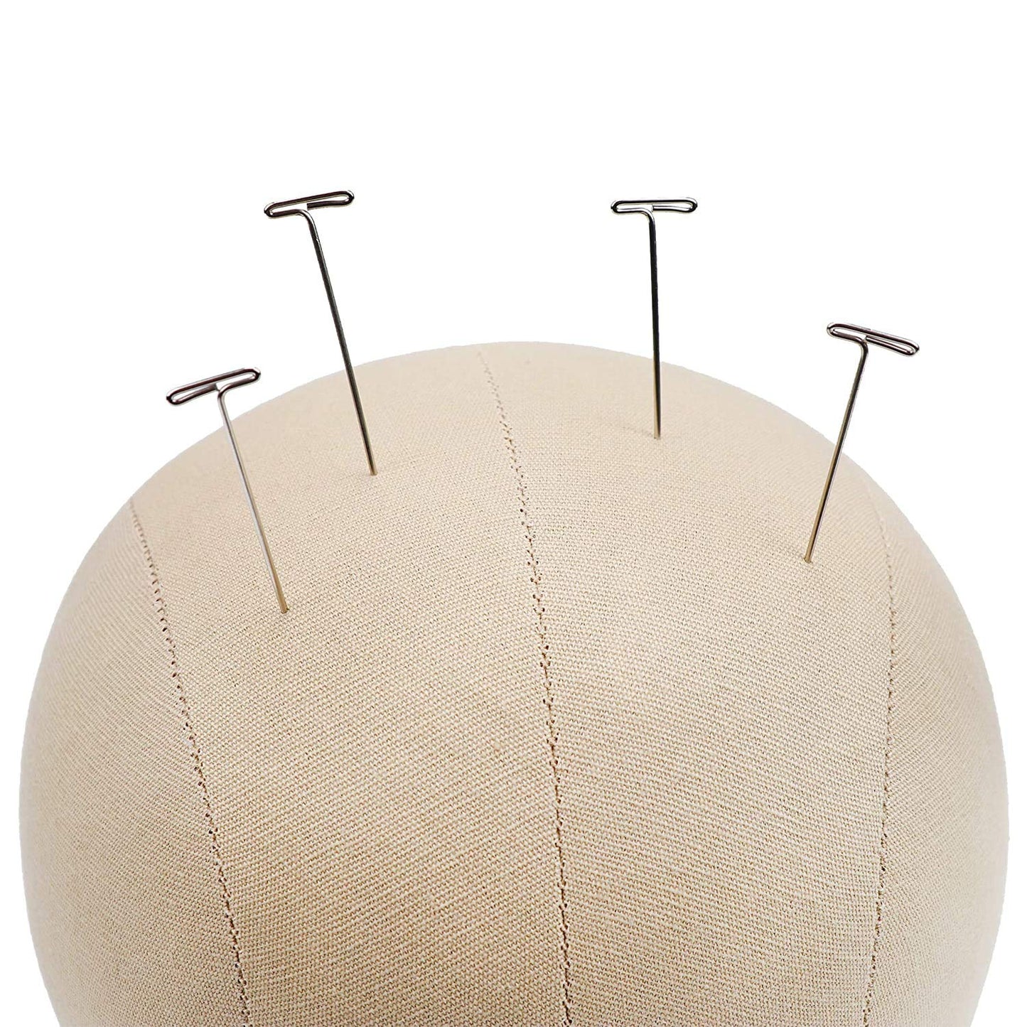 White Smoke GEXWORLDWIDE GEX 20"-24" Cork Canvas Block Head Mannequin Head Wig Display Styling Head With Mount Hole (Light Brown, 22")
