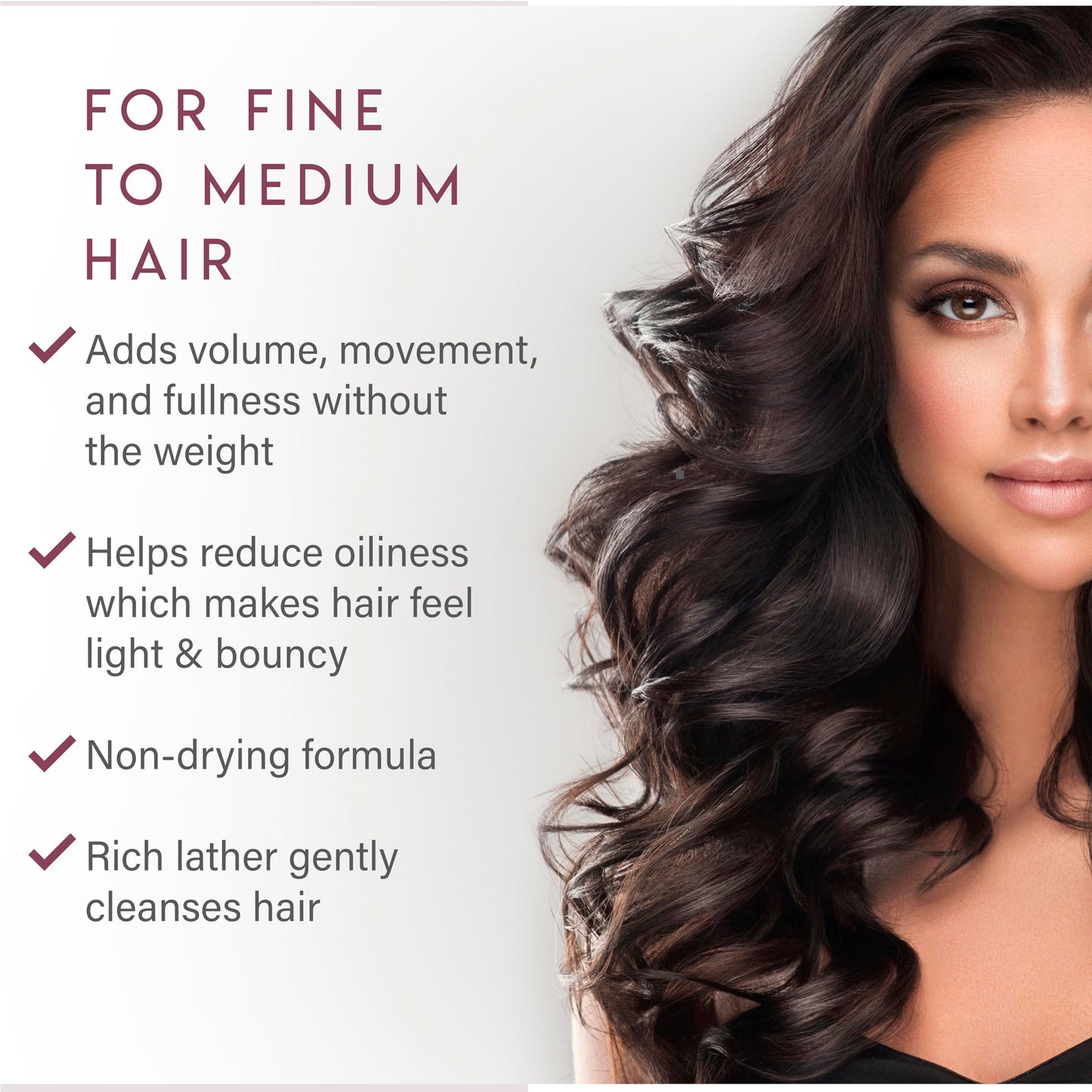 ALURAM Volumizing Shampoo & Conditioner, Non-Drying Gentle Cleanser Adds Body & Fullness for All Hair Types, 12 Fl Oz