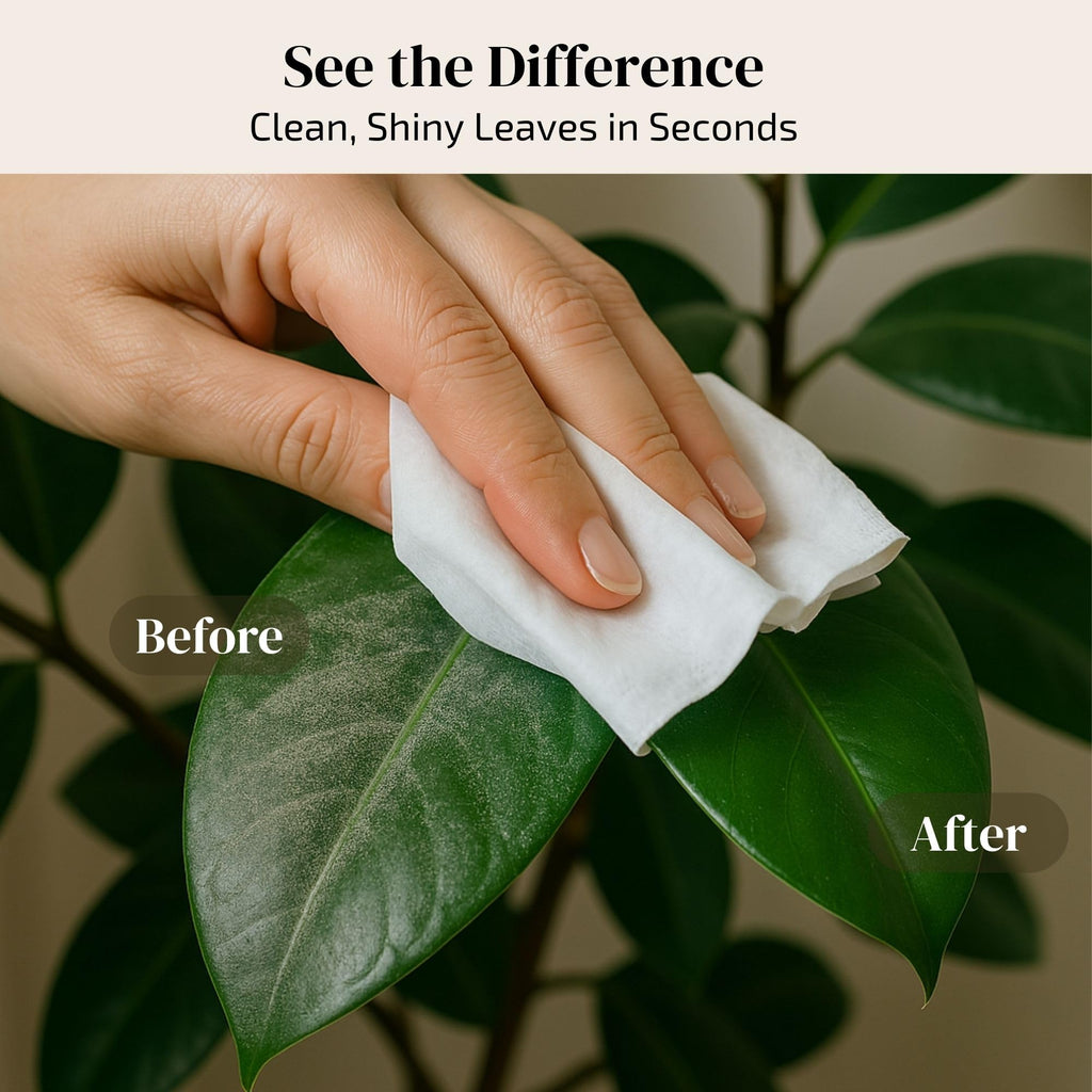 The Green Alcove Plant Leaf Cleaner & Leaf Shine, Plant Cleaner | 2 Pack of 50 (Total 100 Count)