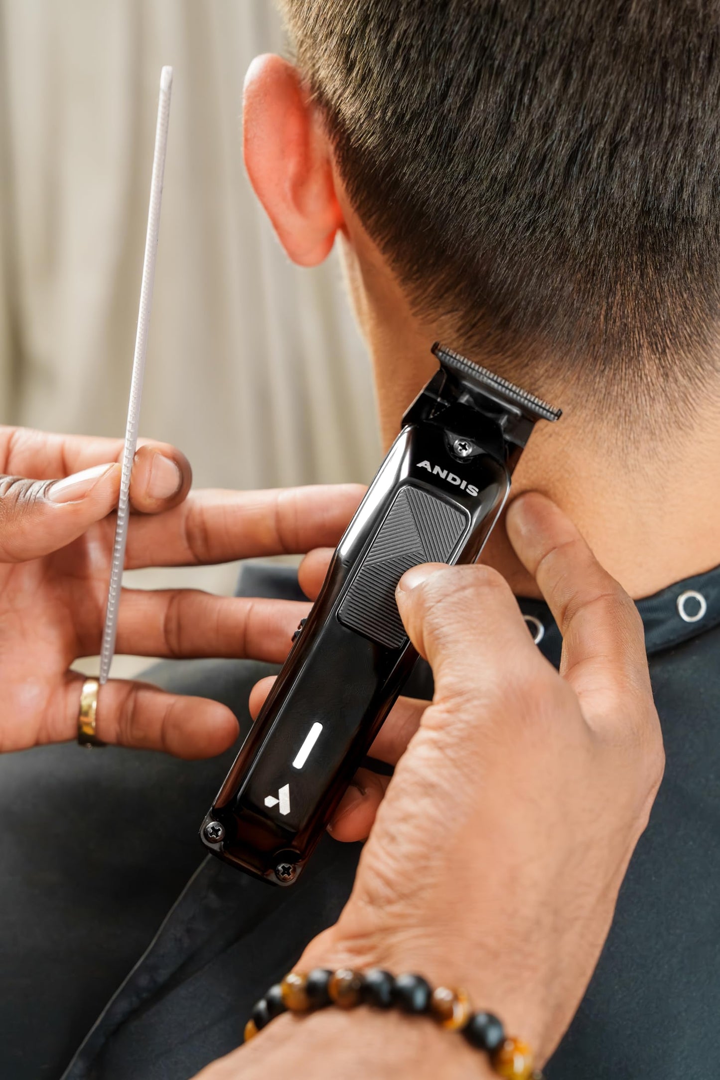 Andis 563534 Phenom Clipper & Trimmer Hair Cutting Combo Kit, Professional Barber, Cordless, Beard & Hair, Includes Comb Sets, Lithium-Ion, Black