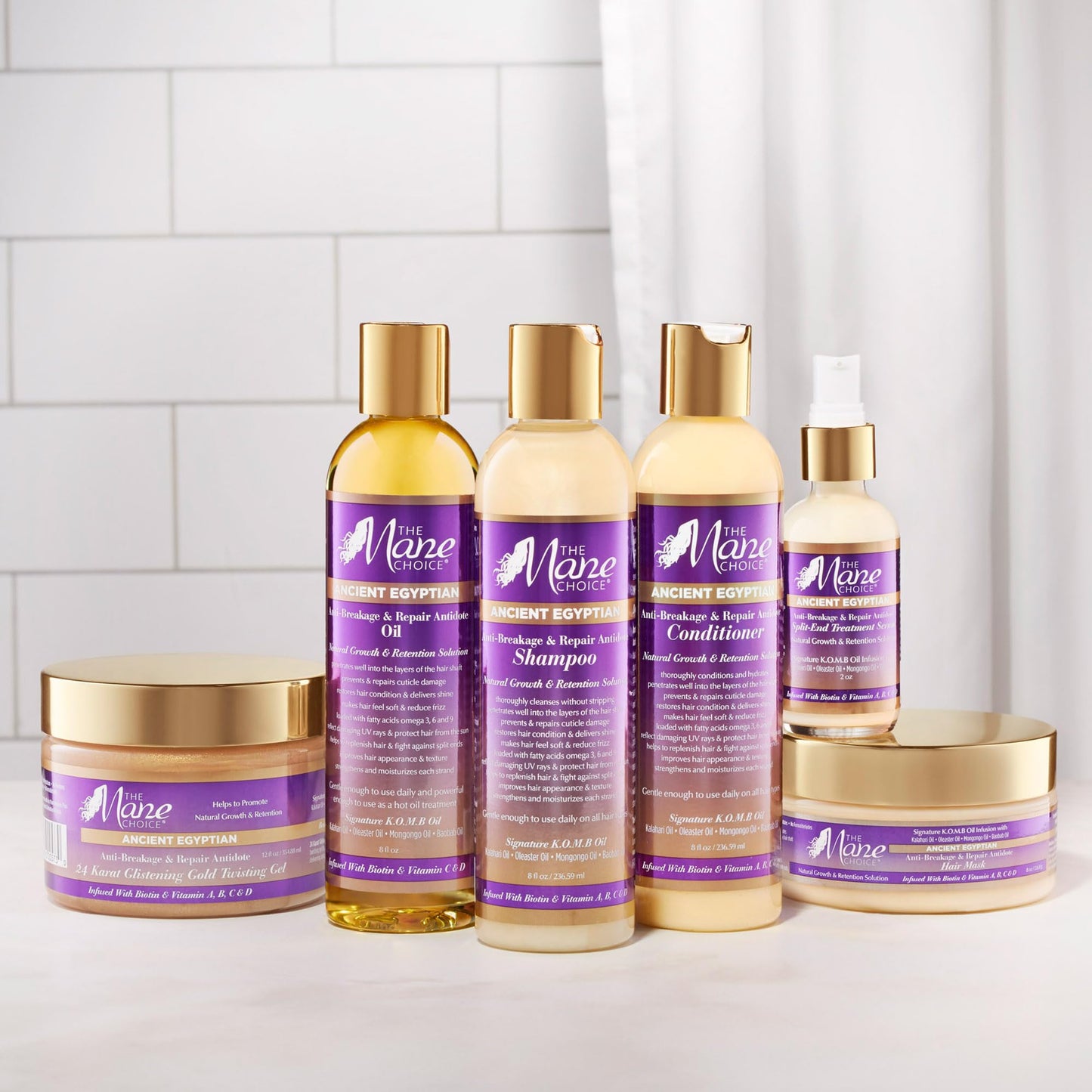 The Mane Choice Masque capillaire anti-casse et réparateur égyptien antique pour cheveux bouclés, ondulés et crépus, 227 g