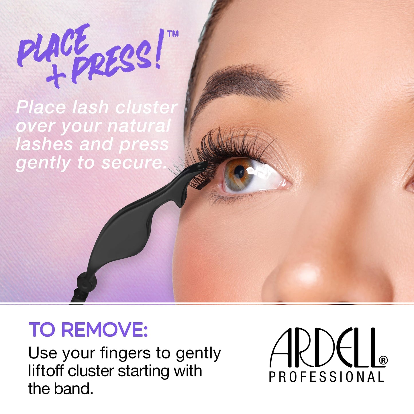 White Smoke Ardell Press On Overlash Natural 110 – Self Adhesive Lash Clusters, No Glue Needed Eyelashes Natural, Ultra-Soft Pre Glued Cluster Eyelash Extensions, 1 Pack