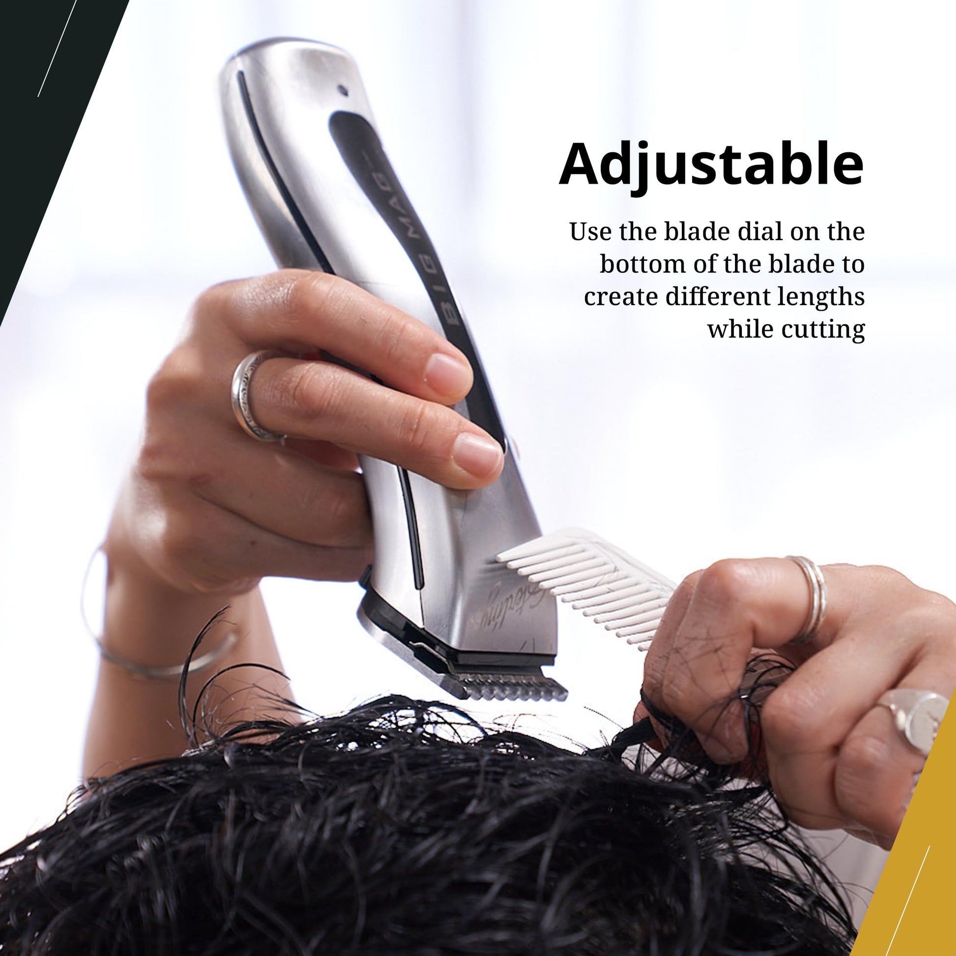 White Smoke Wahl Professional ChromStyle Blade, 5-in-1 Adjustable Clipper Blade, Seamless Cutting, Fits ChromStyle Pro, Bravura, Arco, and Figura Clippers