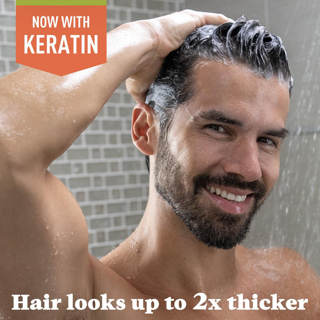 Just for Men Control GX Grey Reducing Beard Wash Shampoo with Keratin, Gradually Colors Mustache and Beard, Leaves Facial Hair Thicker Softer and Fuller, 4 Fl Oz - Pack of 1 (Packaging May Vary)