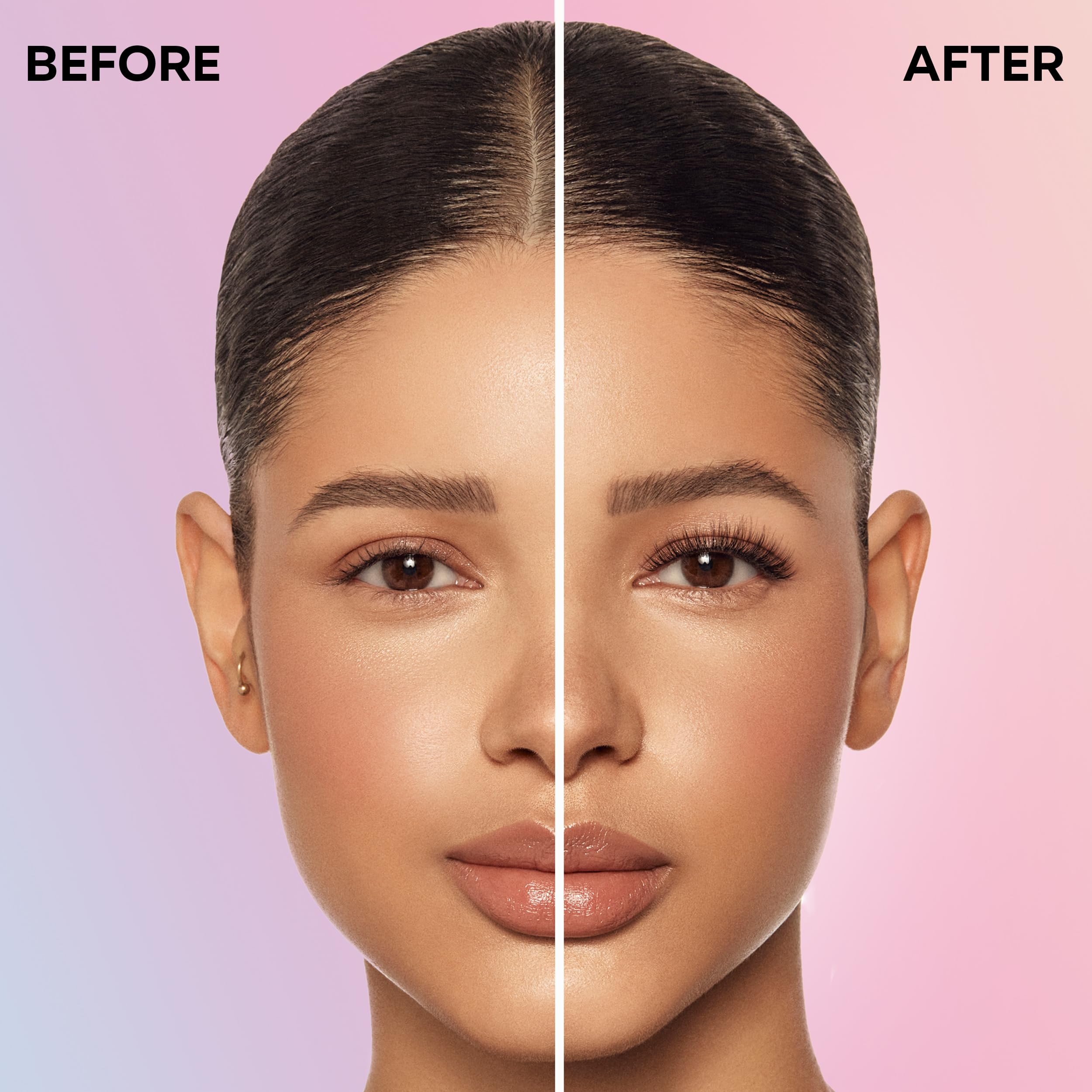 Ardell Press On Lashes Fauxmink Natural – Pre-Glued Underlash Extensions, Lash Clusters, No Glue Needed, 12 ct