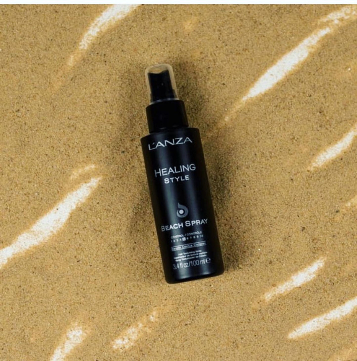 L’ANZA Healing Style Beach Spray with Medium Hold Effect, Eliminates Frizz, Detangles and Boosts Hair's Shine, With UV and Heat Protection to Prevent Sun and Styling Damage (3.4 Fl Oz)
