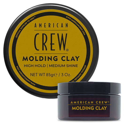 White Smoke American Crew Men's Hair Molding Clay (OLD VERSION), Like Hair Gel with High Hold with Medium Shine, 3 Oz (Pack of 1)