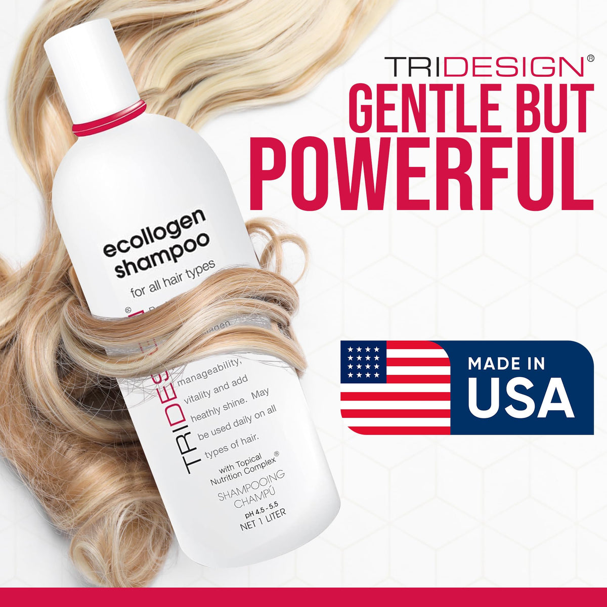 TRI Design Ecollogen Shampoo - Hair Shampoo For Natural Hair - Moistur ...