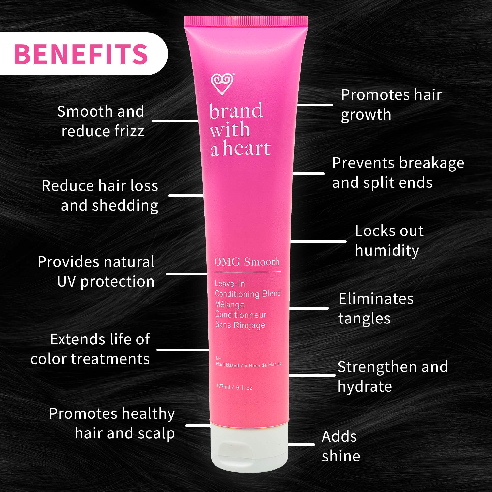 Brand With A Heart OMG Leave-in Conditioning Blend, 6.7 Ounces
