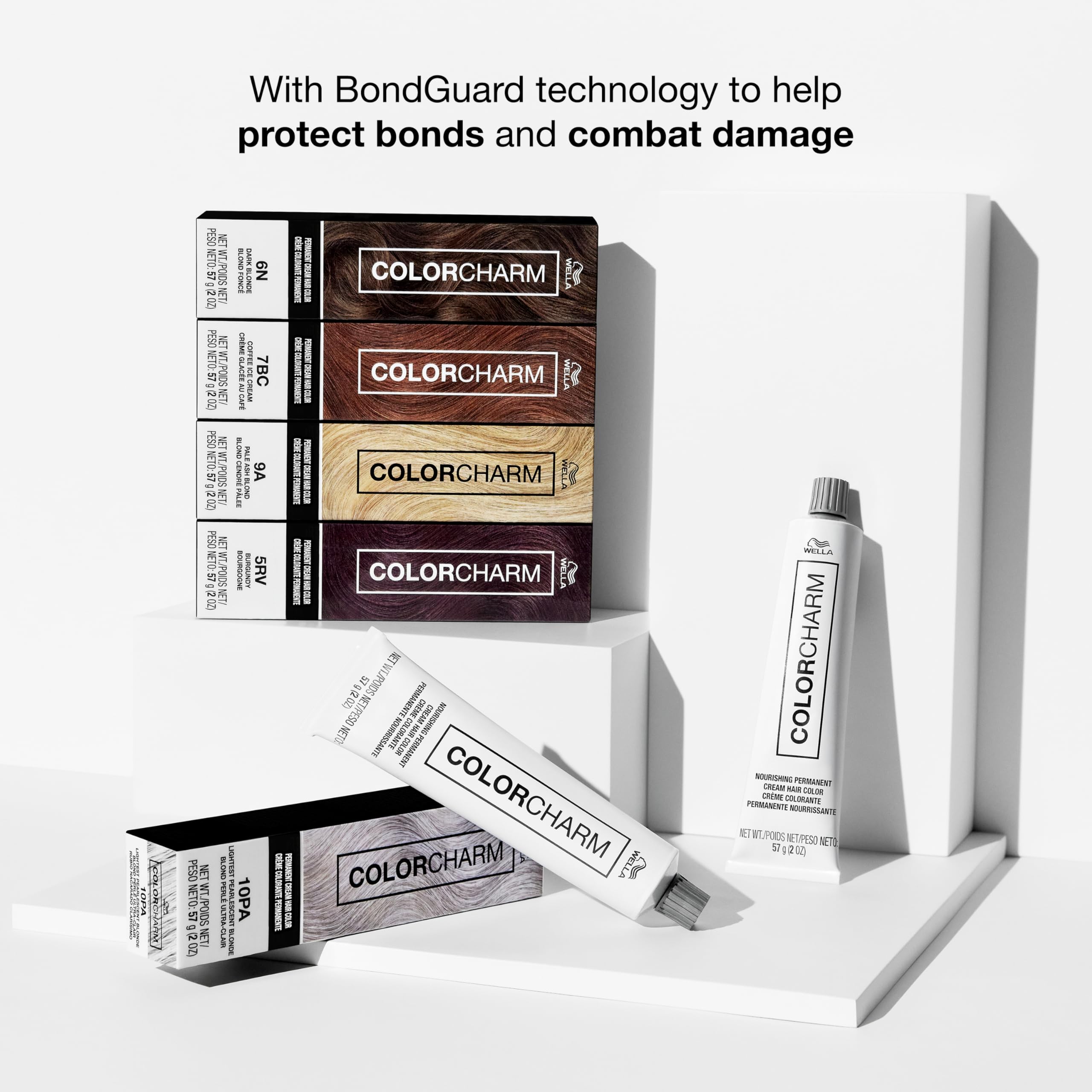 COLORCHARM Permanent Cream Hair Color, 4CH Dark Chocolate Brown, 2 oz.