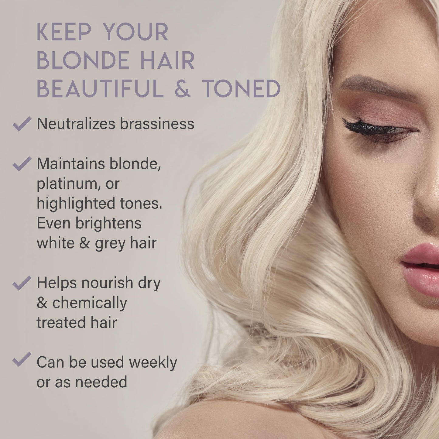 ALURAM Purple Hydrate & Repair Hair Treatment, Intense Moisture Infusion, Clean Hydration Boost for Silver & Color Treated Hair,11 Fl Oz