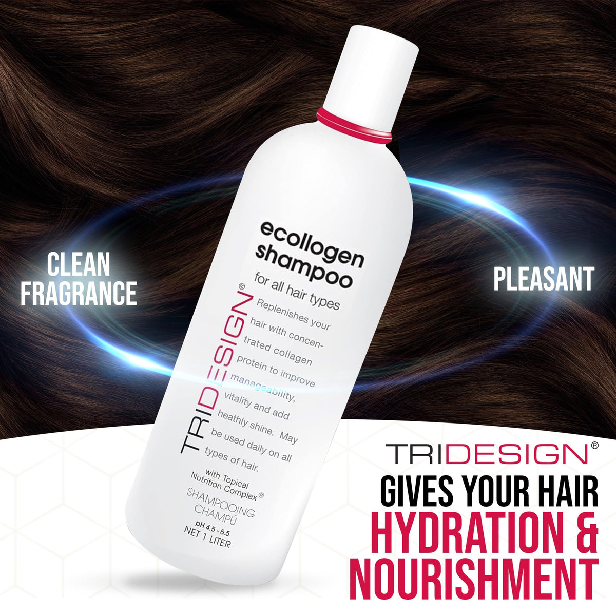 TRI Design Ecollogen Shampoo - Hair Shampoo For Natural Hair - Moistur ...