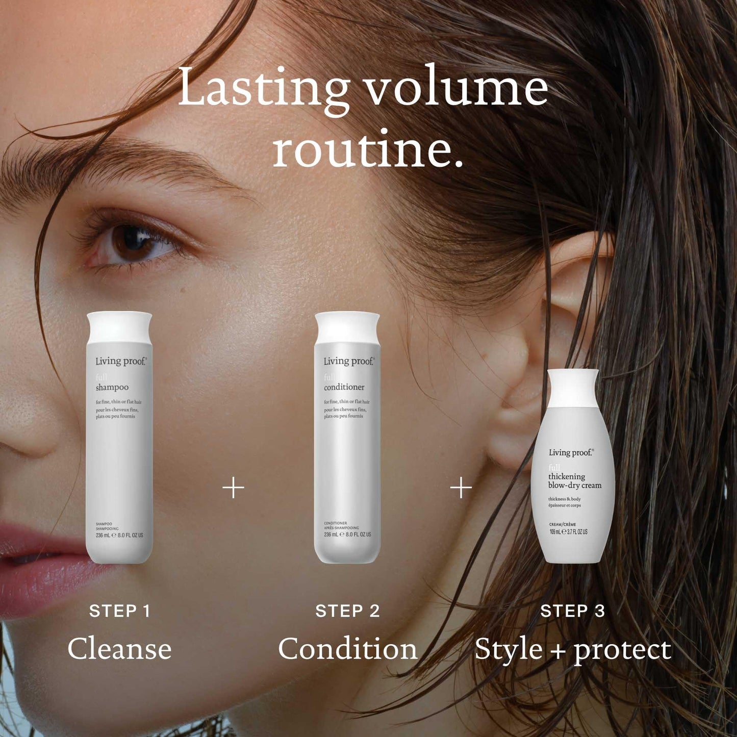 Living Proof Full Shampoo Volumizing Shampoo – Adds Volume, Bounce, Long-Lasting Fullness, Gentle, Paraben & Silicone Free, Safe for Color Treated Hair, 24 oz