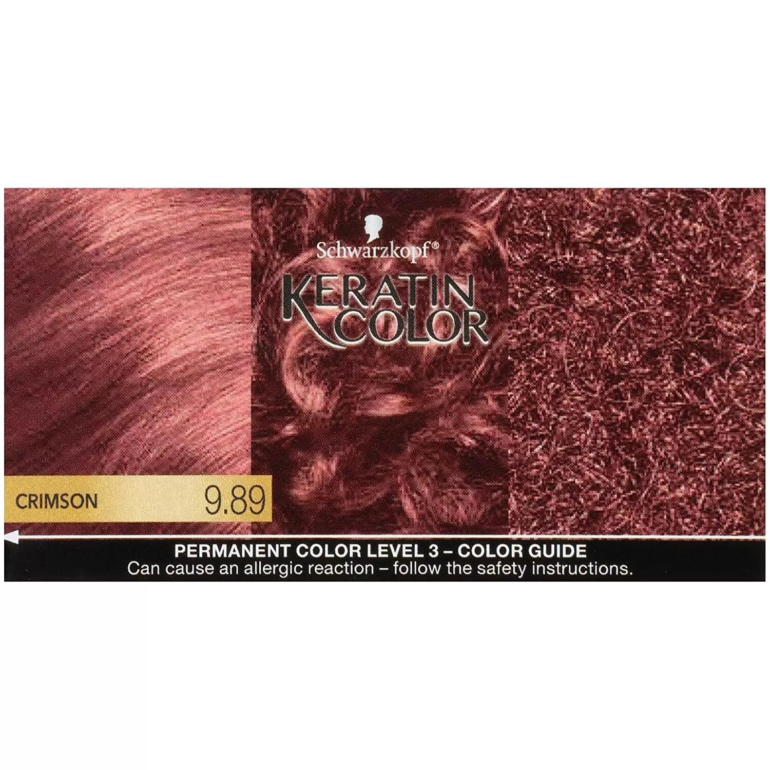 Schwarzkopf Professional Quality Color, For All Hair Textures, Keratin Color, Crimson 9.89, Pack of 2
