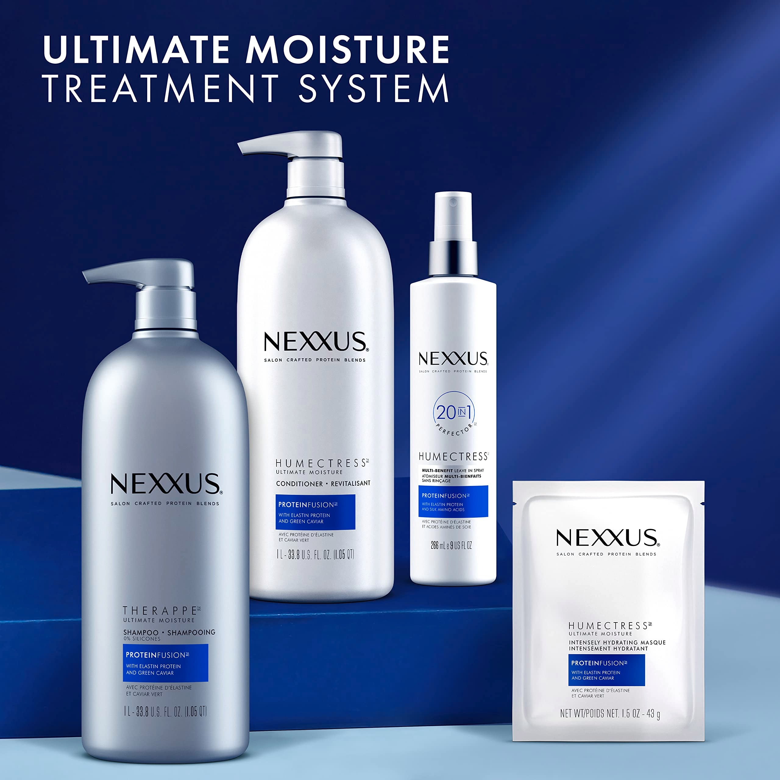 Nexxus Humectress Conditioner for Ultimate Moisture for Dry Hair Powered by POLYSOFT HYDRATOR Technology with Tri-lipids 33.8 oz