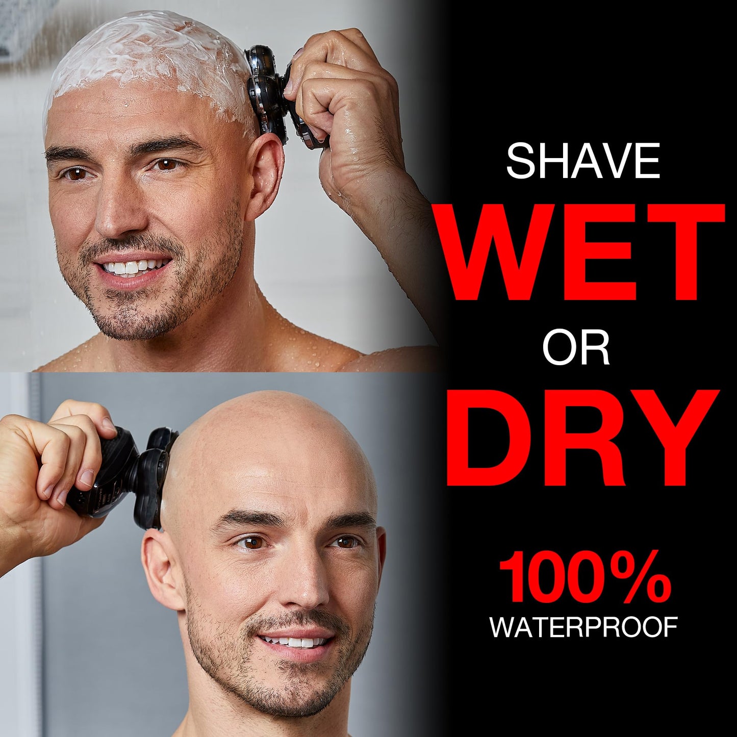 Remington Balder Pro Electric Razor for Head XR7000A - Premier Wet/Dry Bald Head Shaver, Flex Blades for a Close Shave, Cordless Rechargeable, Effortless Head Shaving with Precision Dual Track Heads