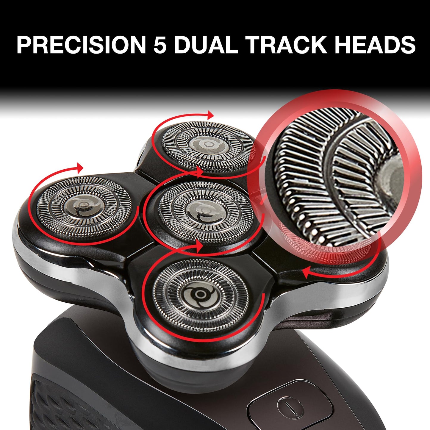 Remington Balder Pro Electric Razor for Head XR7000A - Premier Wet/Dry Bald Head Shaver, Flex Blades for a Close Shave, Cordless Rechargeable, Effortless Head Shaving with Precision Dual Track Heads