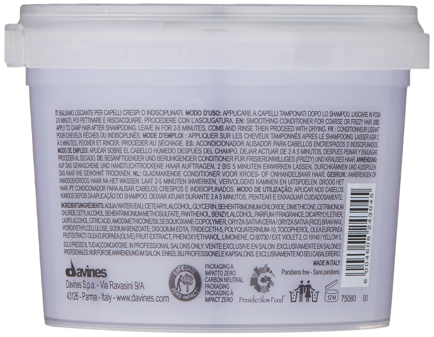 Davines LOVE Smoothing Conditioner, 2.63 fl. oz.