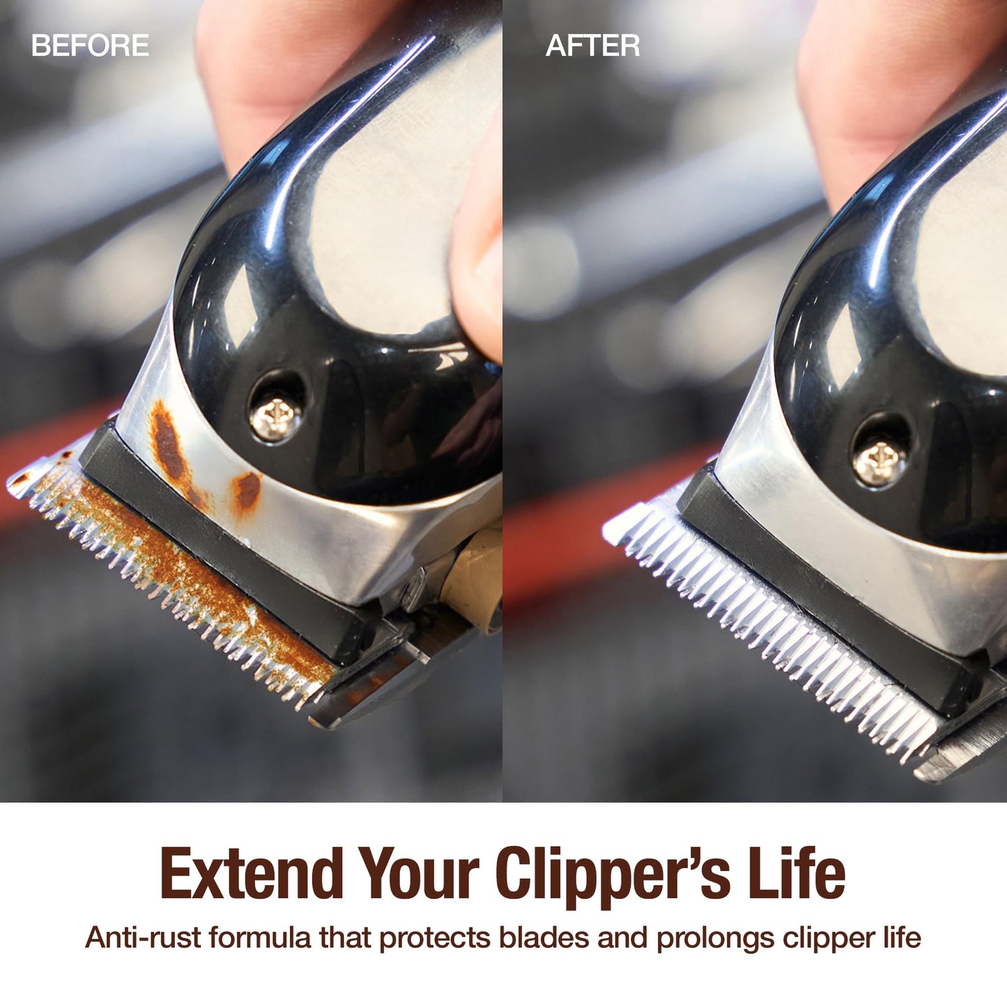 White Smoke Barbicide Clipperside Hair Clippers Spray Cleaner Large 15 OZ. Bottle with EXCLUSIVE 5-In-1 Formula Disinfects