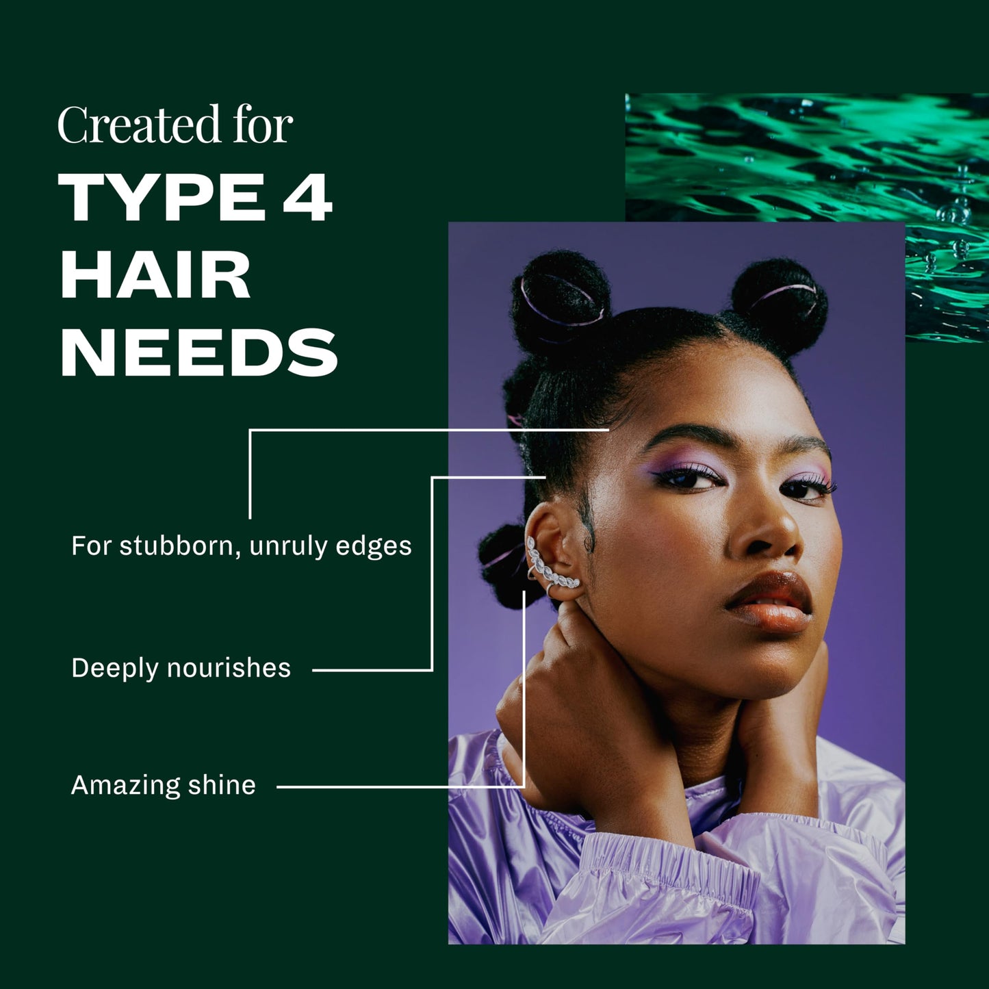 Gel réparateur contour The Mane Choice Hair Type 4 Leaf Clover (113 g), 4c, produits capillaires pour locks, cheveux bouclés, crépus et ondulés