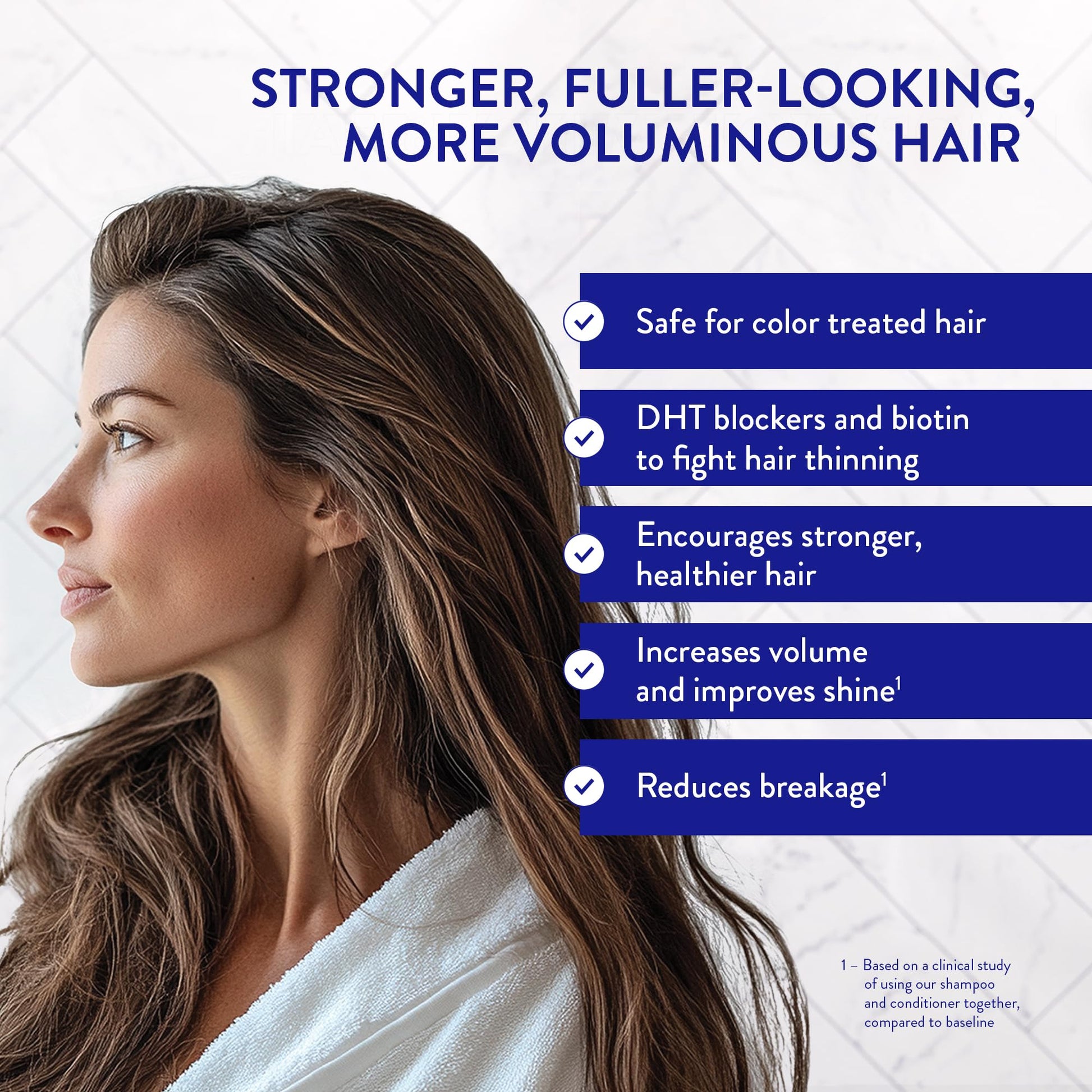 White Smoke Routine Wellness Anti-Thinning Shampoo and Conditioner Set for Thinning Hair - Biotin DHT Blocker Women & Men - Color Safe Shampoo for Hair Loss & Healthier Hair - Coconut & Vanilla (Pack of 2)