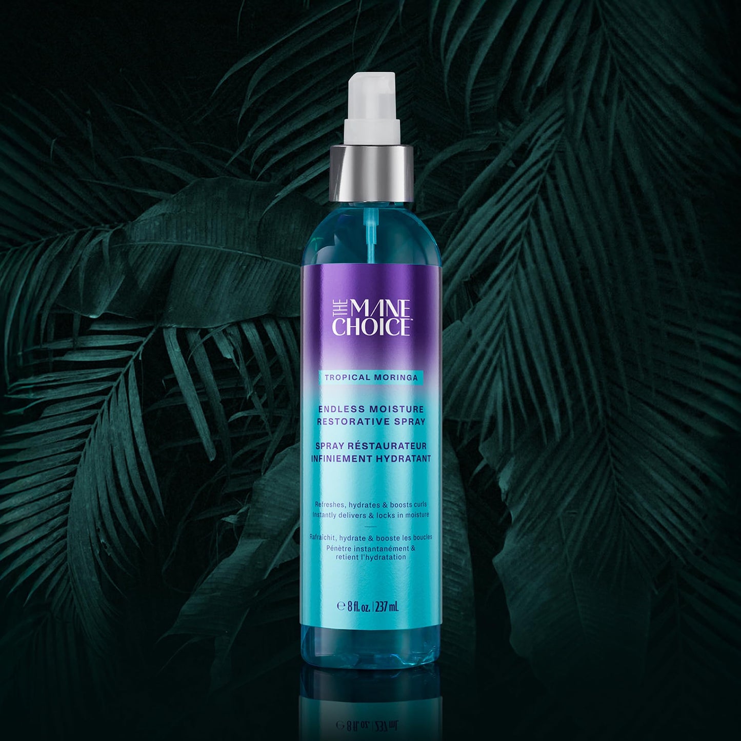 Mane Choice 热带辣木甜油和蜂蜜无尽保湿修复喷雾，支持头发自然生长和保持，保湿卷发清新亮泽喷雾，对抗毛躁，8 液体盎司