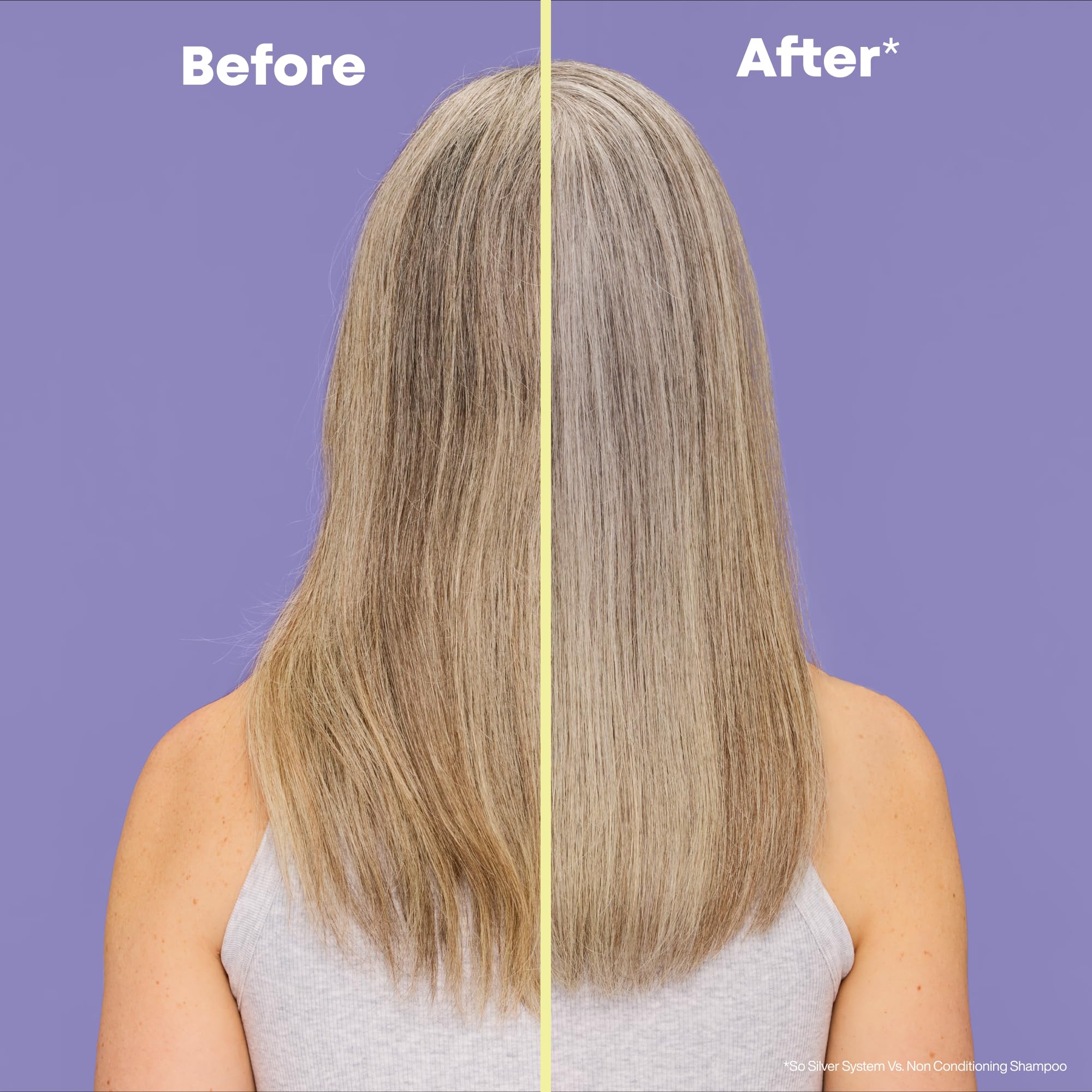 Matrix So Silver Purple Shampoo - Neutralizes Yellow Tones, Color Depositing, Brightening & Toning, Strengthens and Adds Shine, For Color Treated, Blonde, White and Platinum Hair, Vegan, 10.1 Fl Oz