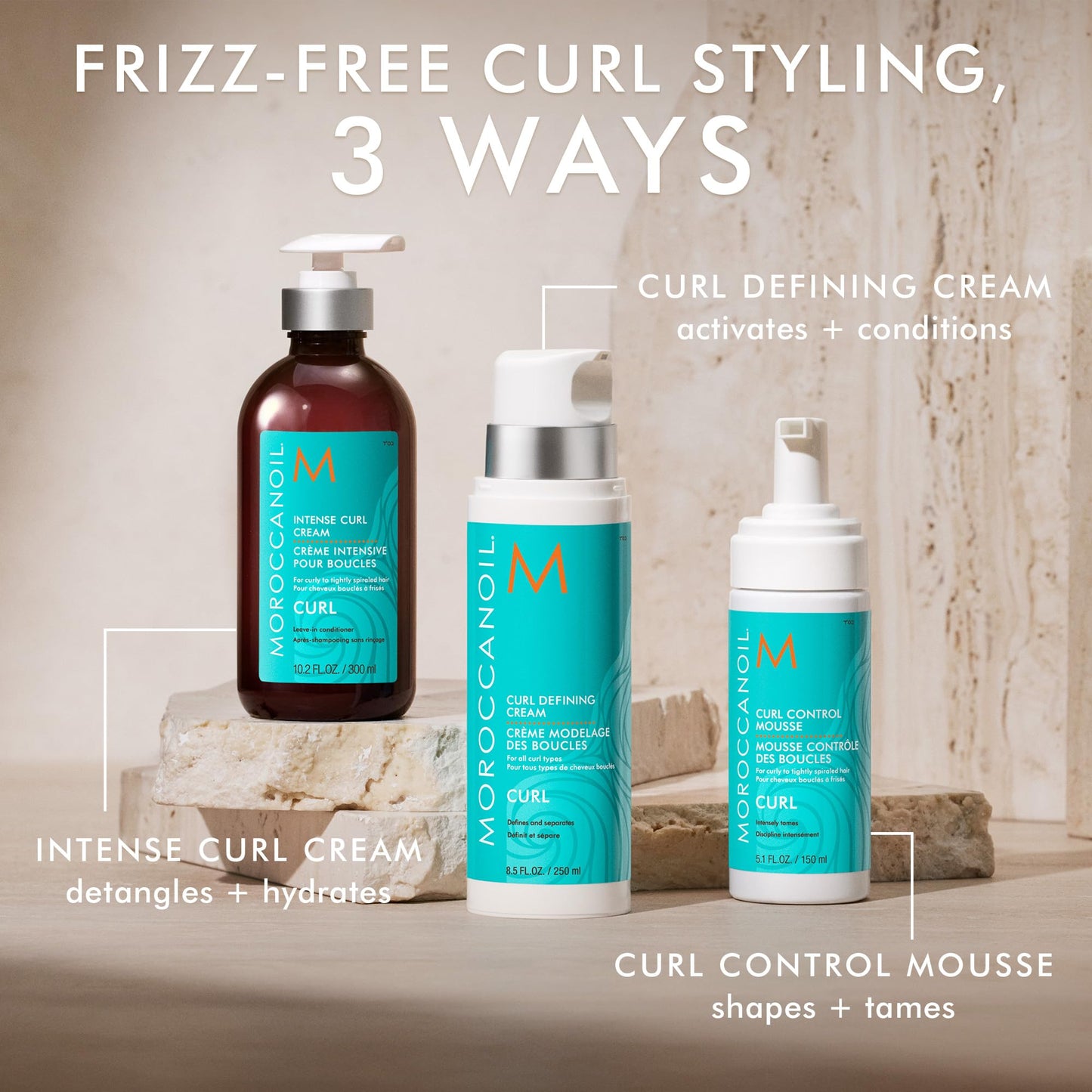 Gray Moroccanoil Curl Control Mousse, 5.1 Fl. Oz.