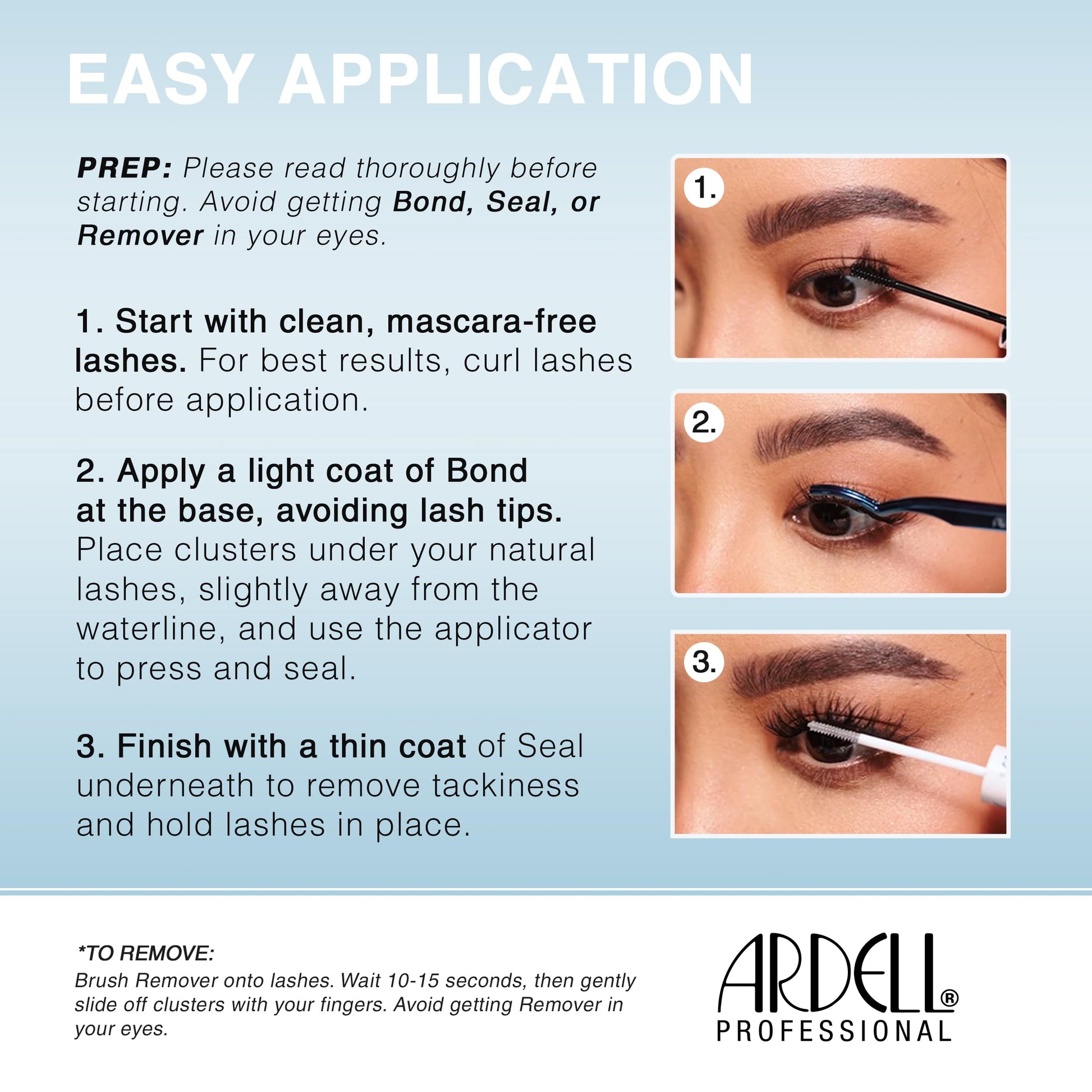 White Smoke Ardell Seamless Underlash Faux Mink Lash Clusters – Faux Mink D Curl Cluster Lashes Natural Eyelash Clusters with Invisiband, Cluster Eyelash Extensions, DIY Lash Extension, 32 ct