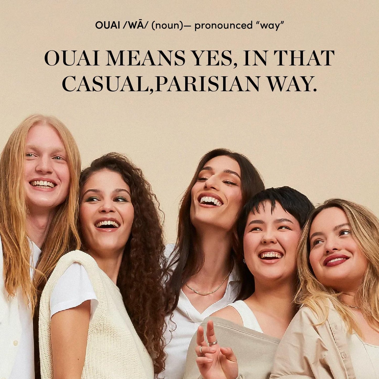 Masque capillaire OUAI pour cheveux fins à moyens - Masque capillaire pour la réparation, l'hydratation et la brillance des cheveux - Au beurre de karité, à la kératine et au panthénol - Soin capillaire sans parabène, phtalate ni sulfate (237 ml)