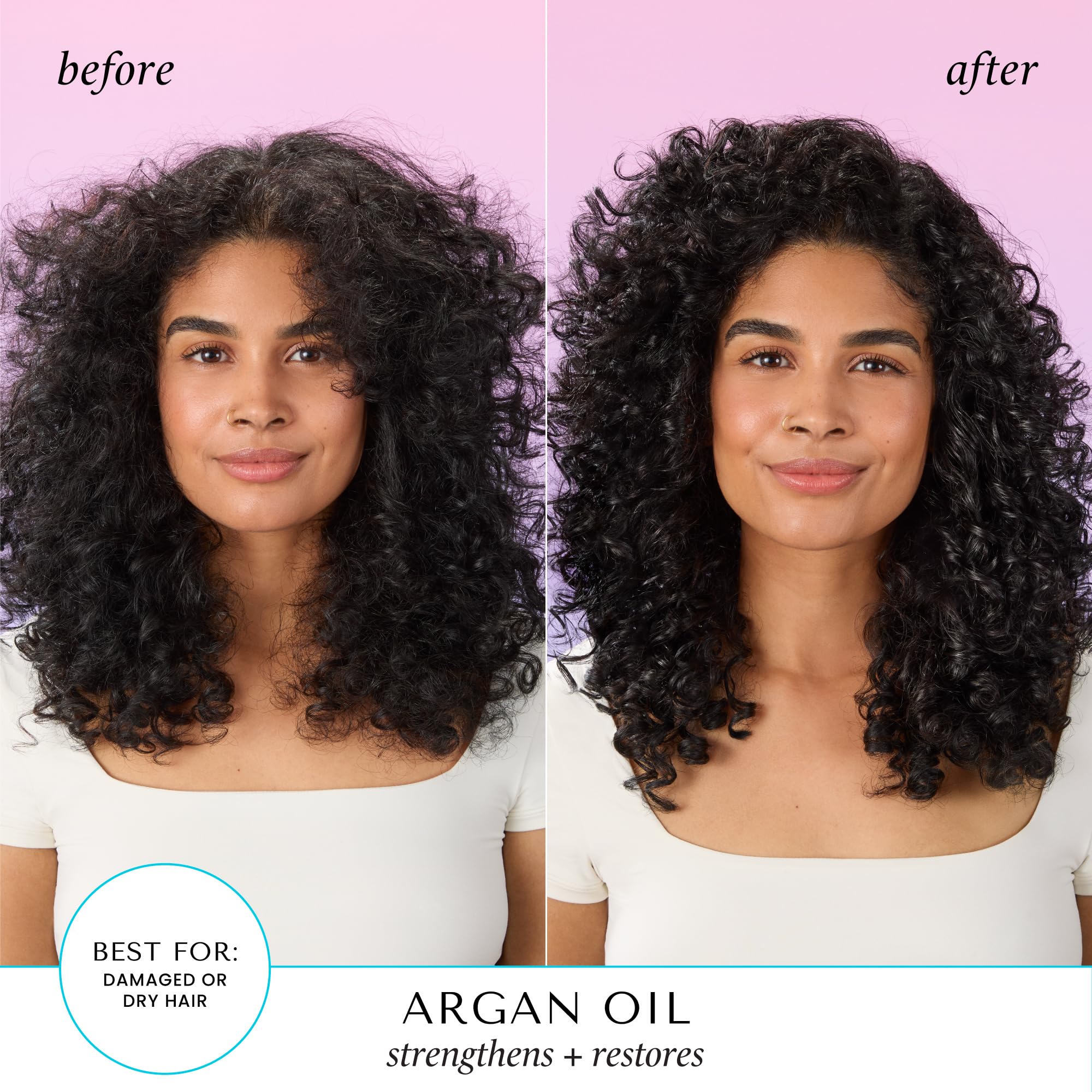 HASK Argan Oil Repairing Shampoo Conditioner Hair Travel Size Combo Set 3.3oz