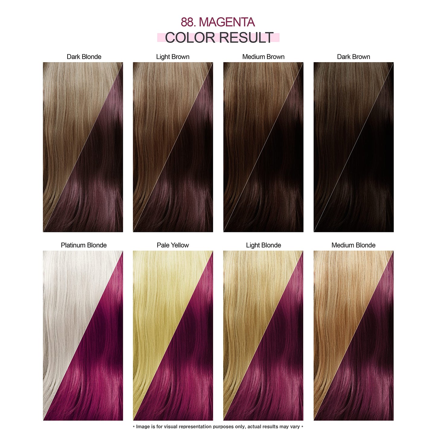 Adore Semi Permanent Hair Color - Vegan and Cruelty-Free Hair Dye - 4 Fl Oz - 088 Magenta (Pack of 1)