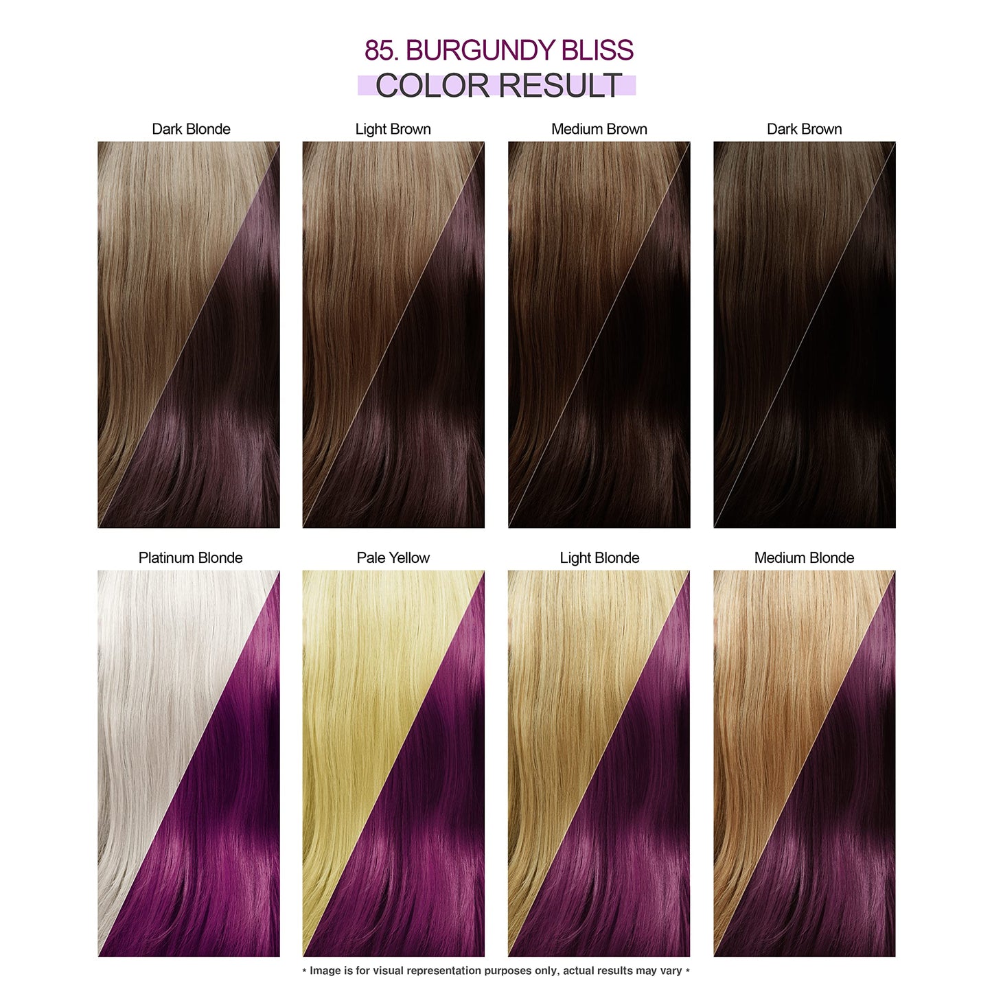 Adore Semi Permanent Hair Color - Vegan and Cruelty-Free Hair Dye - 4 Fl Oz - 085 Burgundy Bliss (Pack of 1)