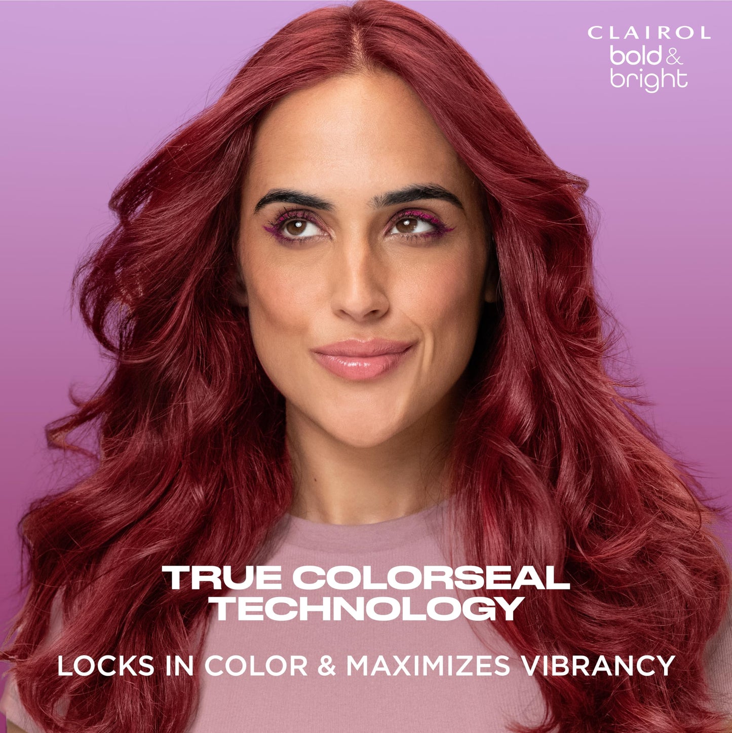 Plum Clairol Bold & Bright Permanent Hair Dye, 40 Cafecito Hair Color | Intense Vibrancy + Moisturizing Shine | Includes Color Boost Glaze to Amplify Color Anytime | Pack of 1