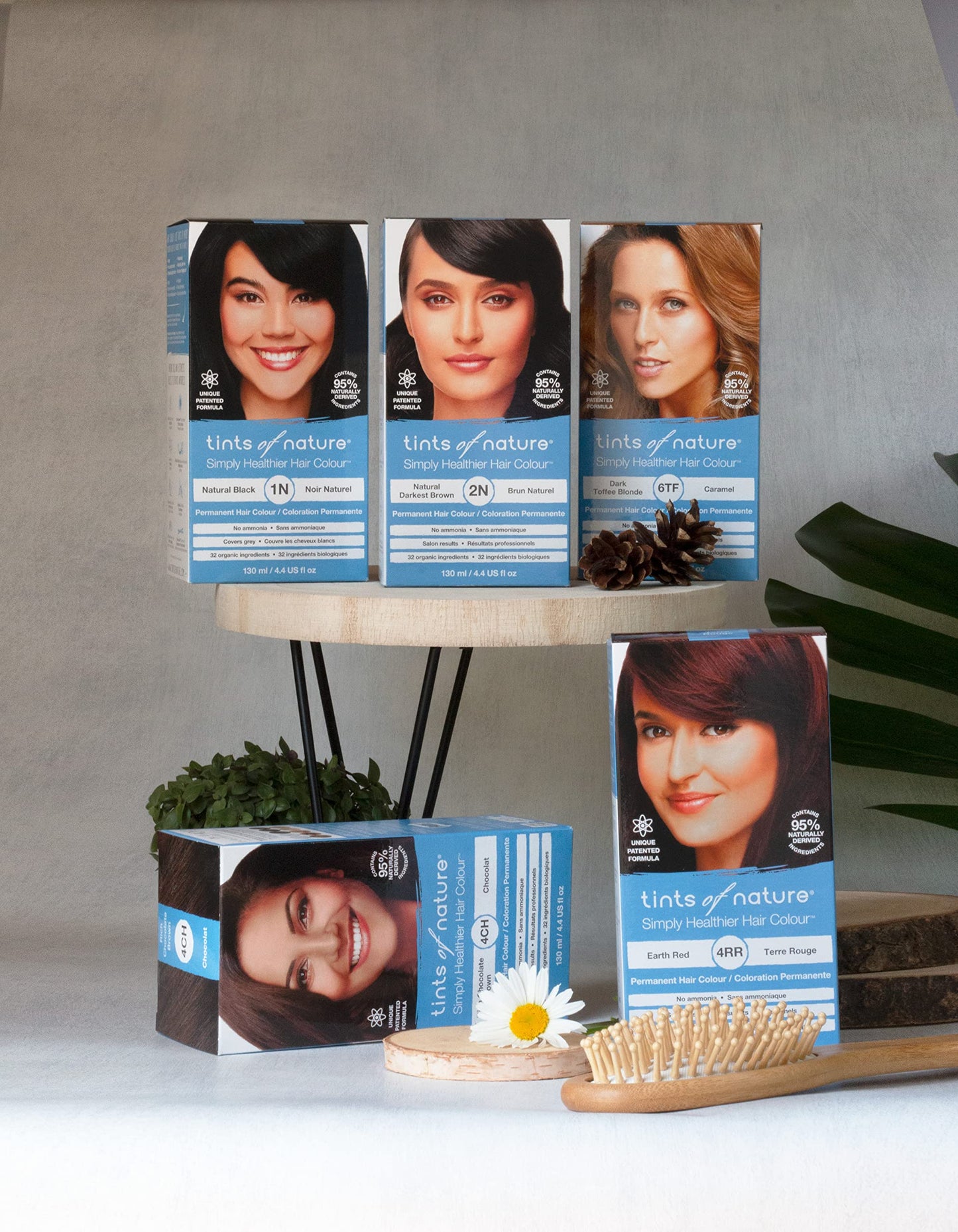 Tints of Nature 6N Natural Dark Blonde Permanent Hair Dye, Nourishes Hair and Covers Greys, Ammonia-Free, 4.4 fl oz