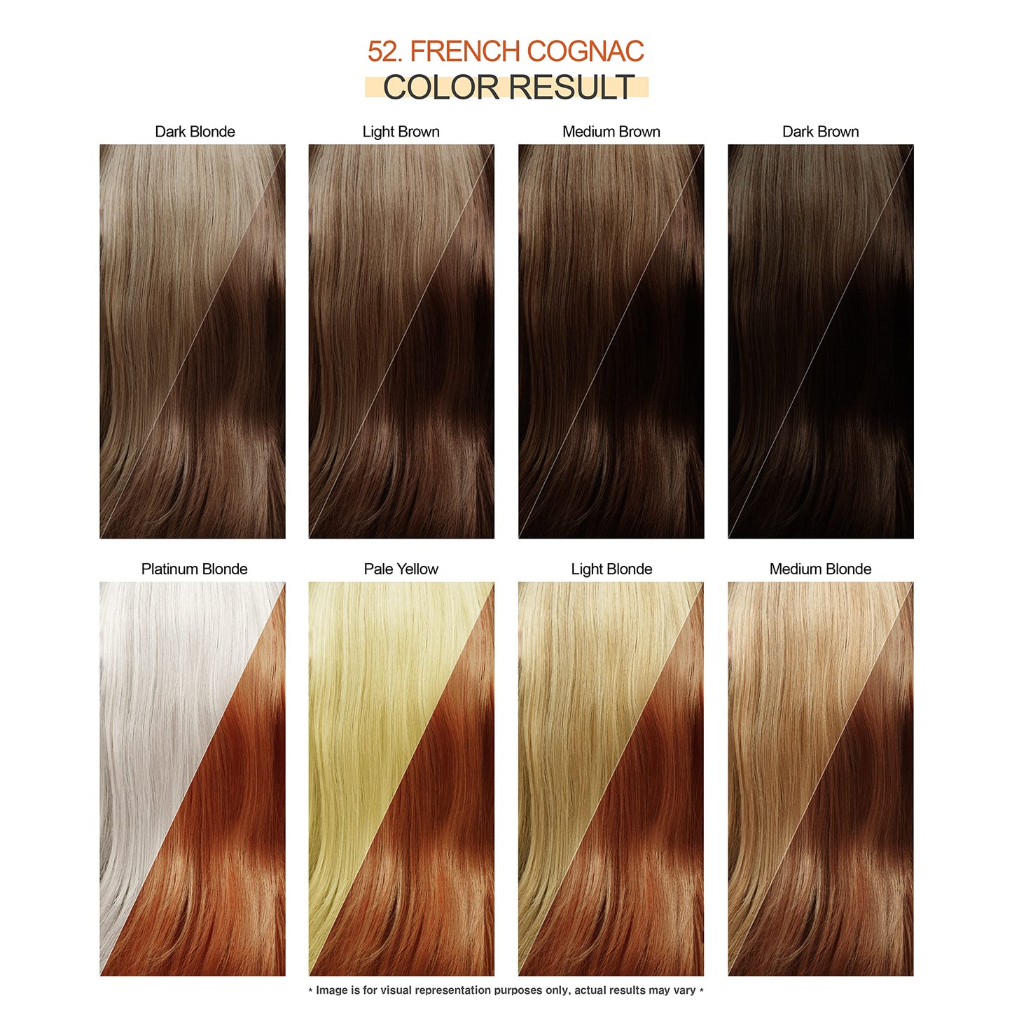 Adore Semi Permanent Hair Color - Vegan and Cruelty-Free Hair Dye - 4 Fl Oz - 052 French Cognac (Pack of 1)
