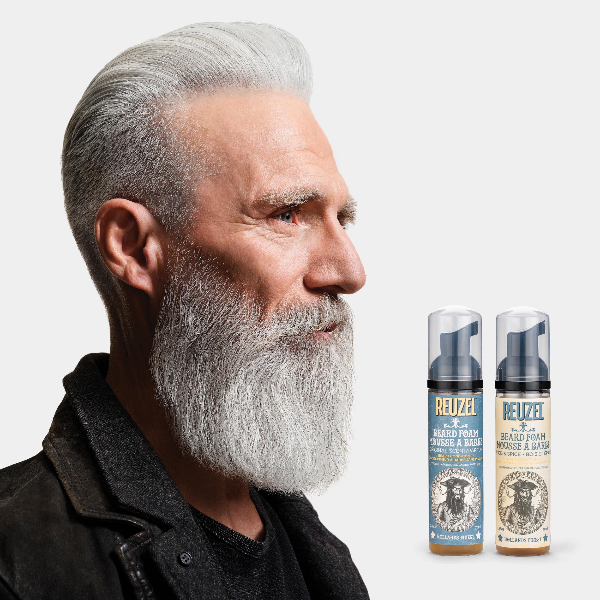 Reuzel Beard Foam, Reduces Beardruff And Itchy Skin, 2.36 Oz