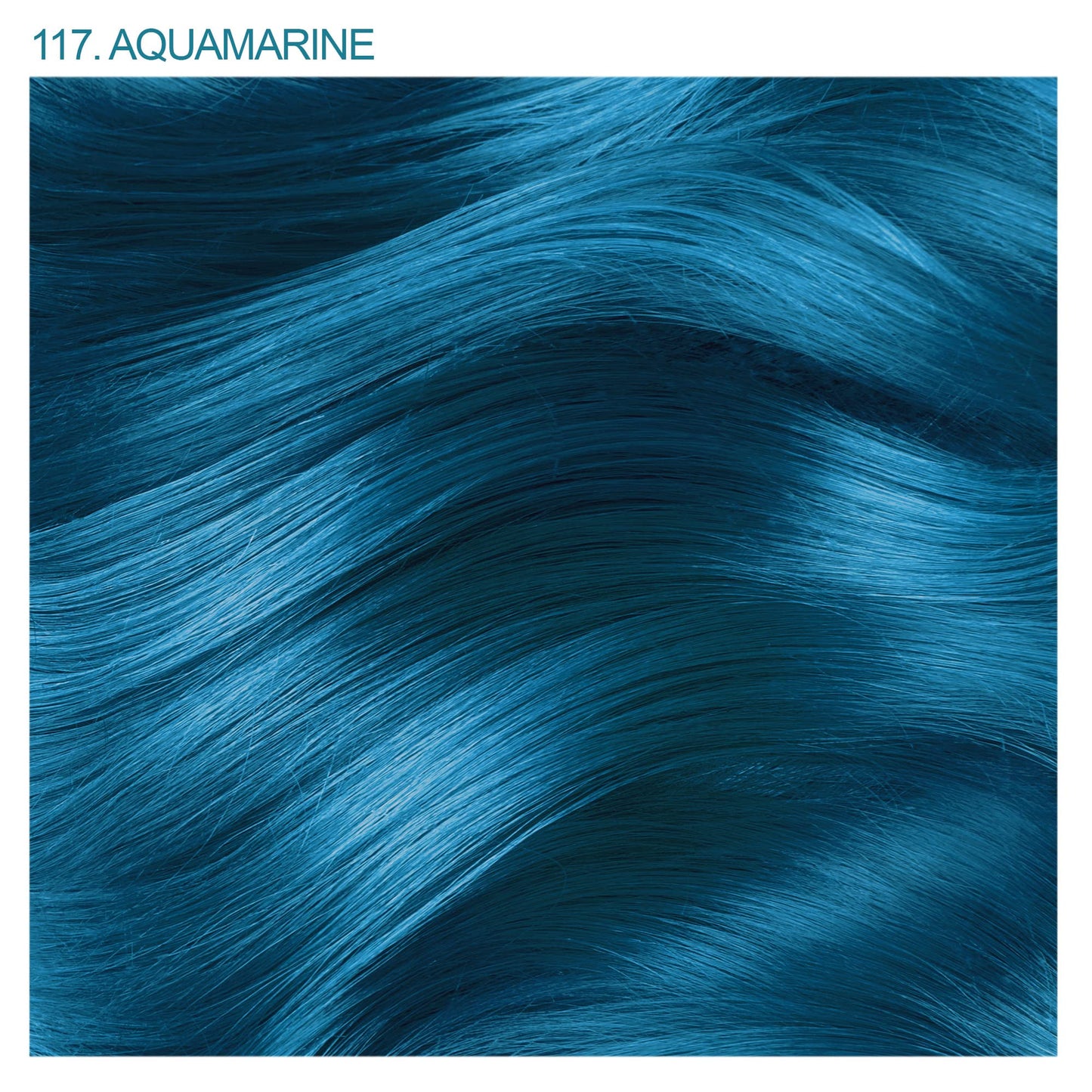 Adore Semi Permanent Hair Color - Vegan and Cruelty-Free Hair Dye - 4 Fl Oz - 117 Aquamarine (Pack of 1)