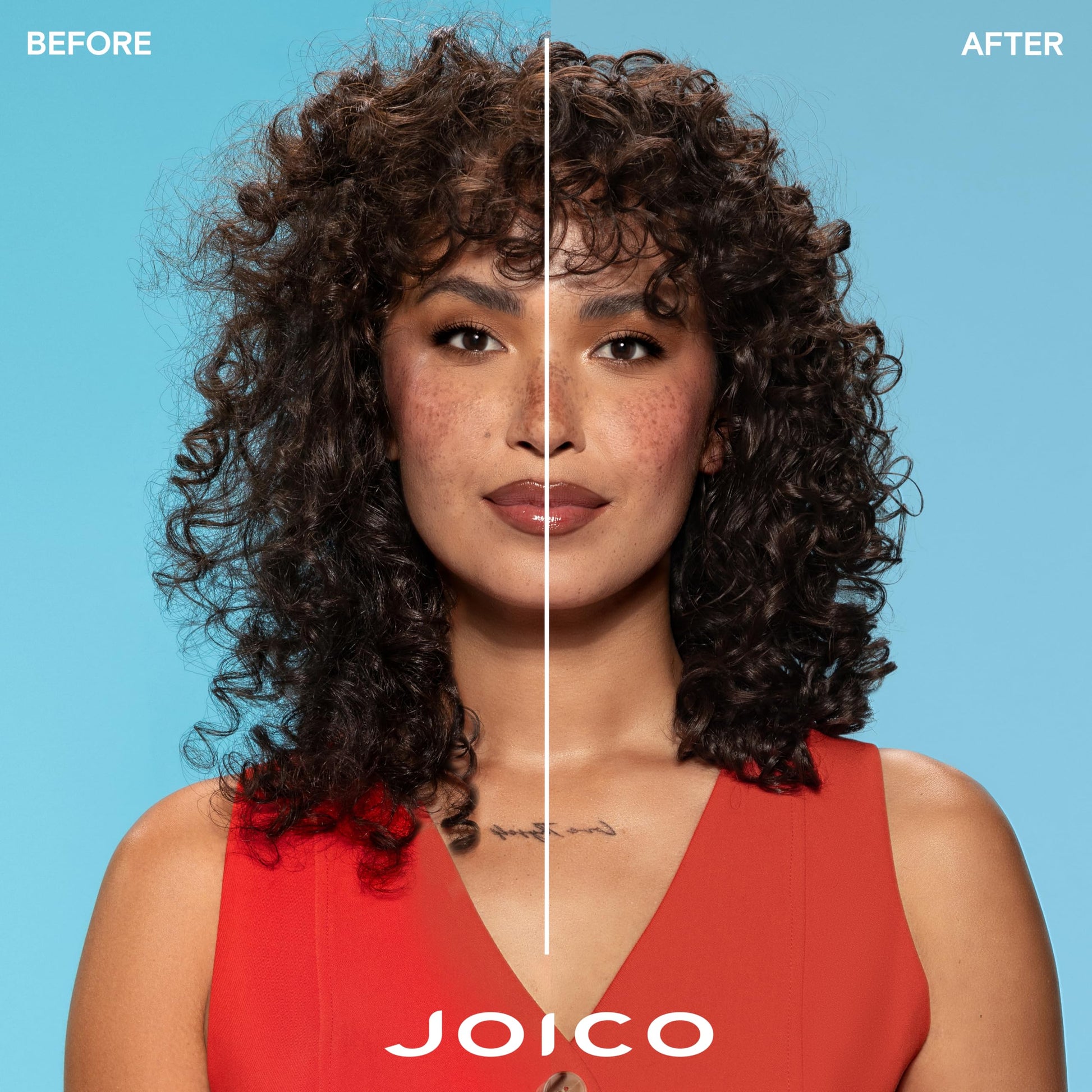 Sky Blue Joico Moisture Recovery Treatment Balm | For Thick, Coarse, Dry Hair | Restore Moisture, Smoothness, Strength, & Elasticity | Reduce Breakage & Frizz | With Jojoba Oil & Shea Butter | 8.5 Fl Oz