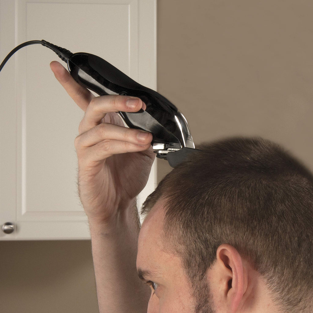 Wahl Clipper USA Deluxe Corded Chrome Pro, Complete Hair and Trimming Kit, Includes Corded Clipper, Cordless Battery Trimmer, and Styling Shears, for a Cut Every Time - Model 3029682