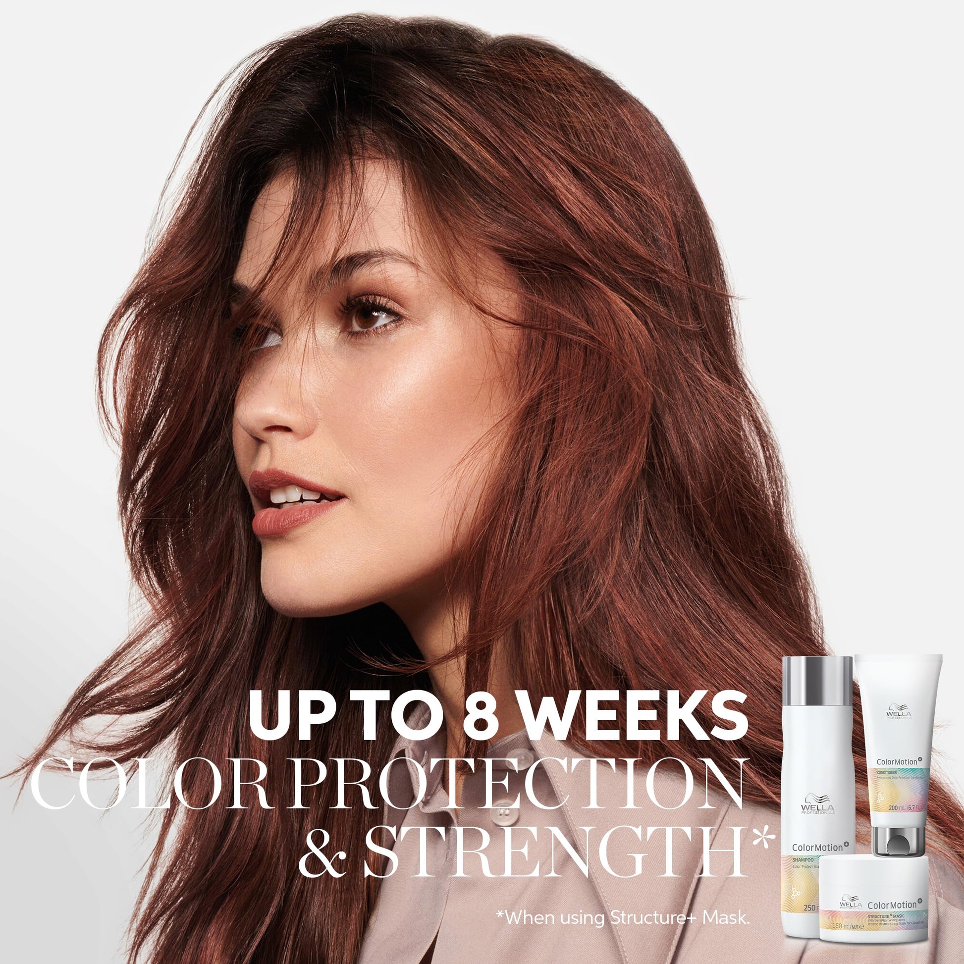 White Smoke Wella Professionals ColorMotion+ Structure+ Bonding Mask | Intense Deep Conditioning Treatment | Preserves Hair Color Vibrancy | 16.9 Fl Oz