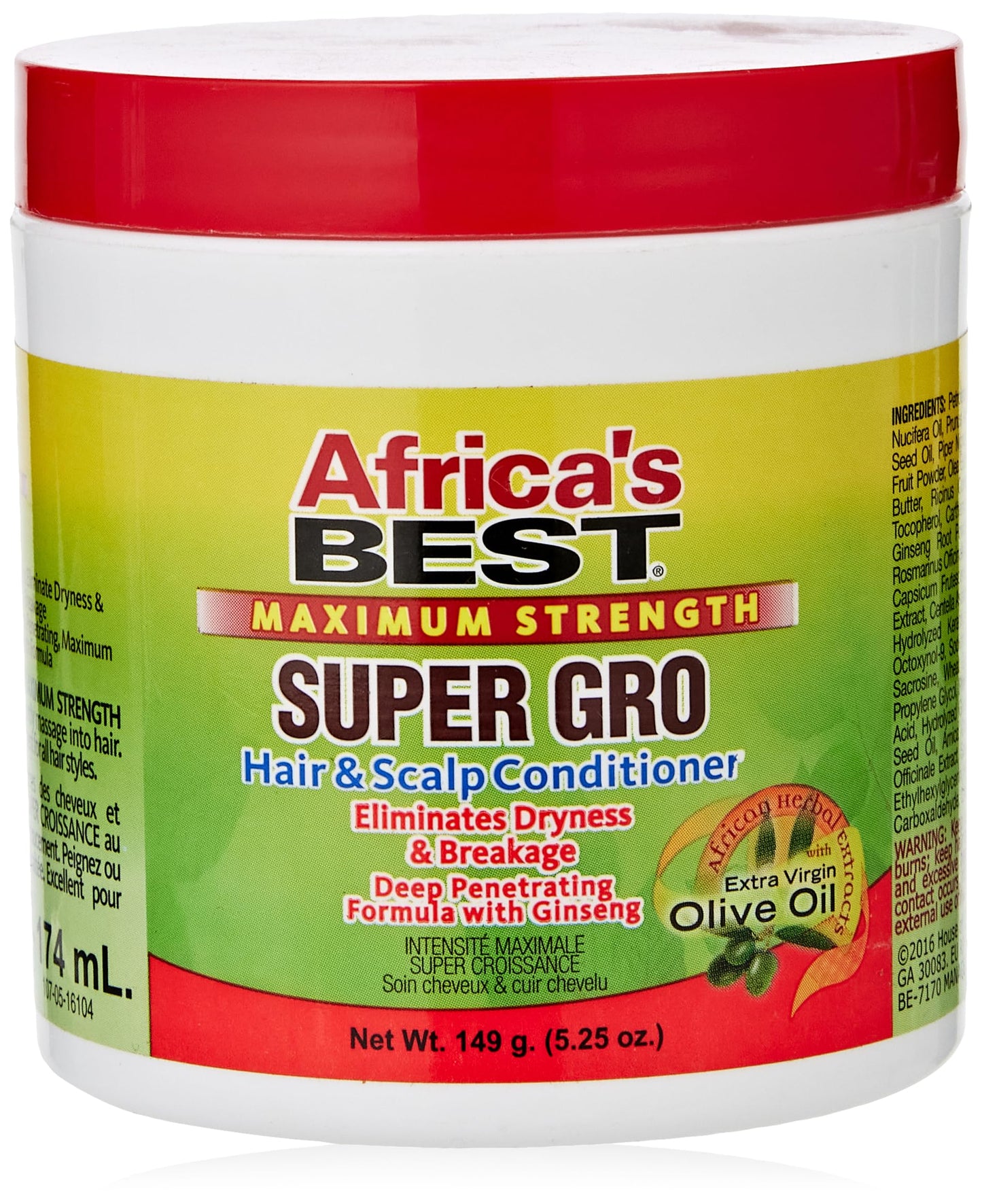 Africa's Best, Super Gro Maximum Hair and Scalp Conditioner