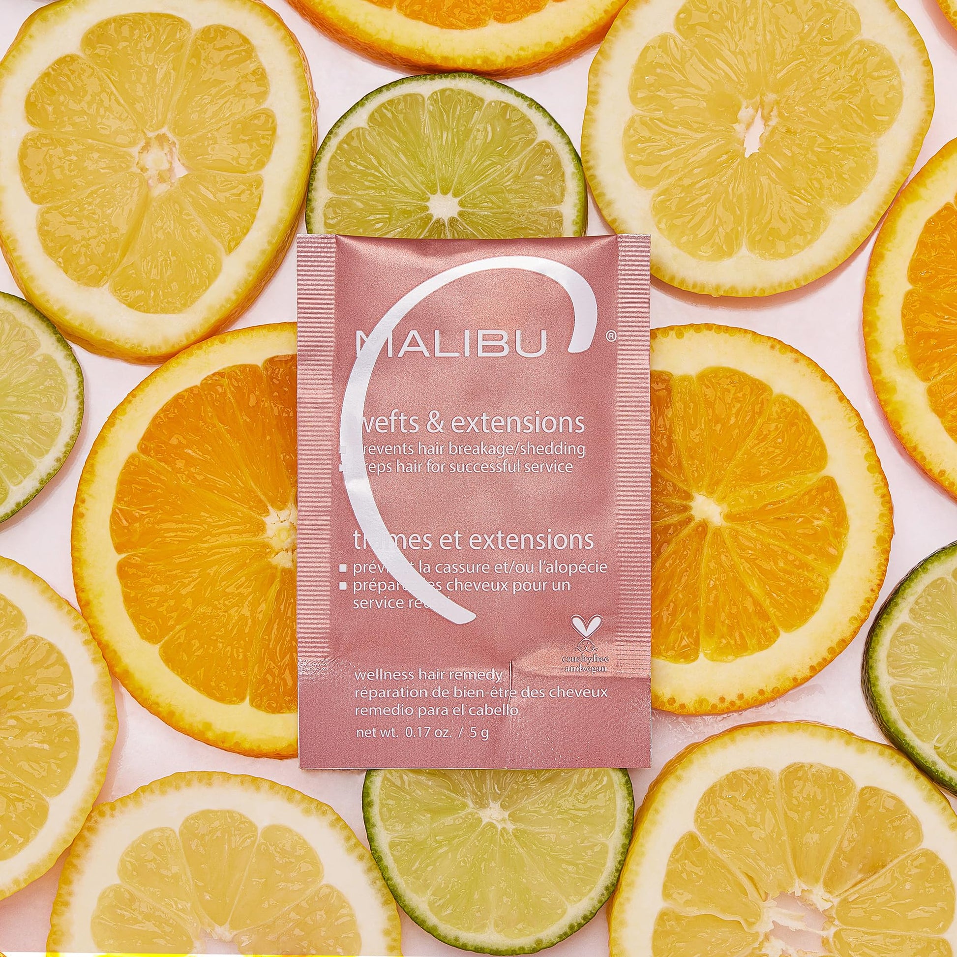 Dark Khaki Malibu C Mini Malibu Rehab Wefts & Extensions - Contains 2 Remedy Packets - Removes Build Up and Prevents Breakage - Hydrating Care for Strong, Healthy Strands
