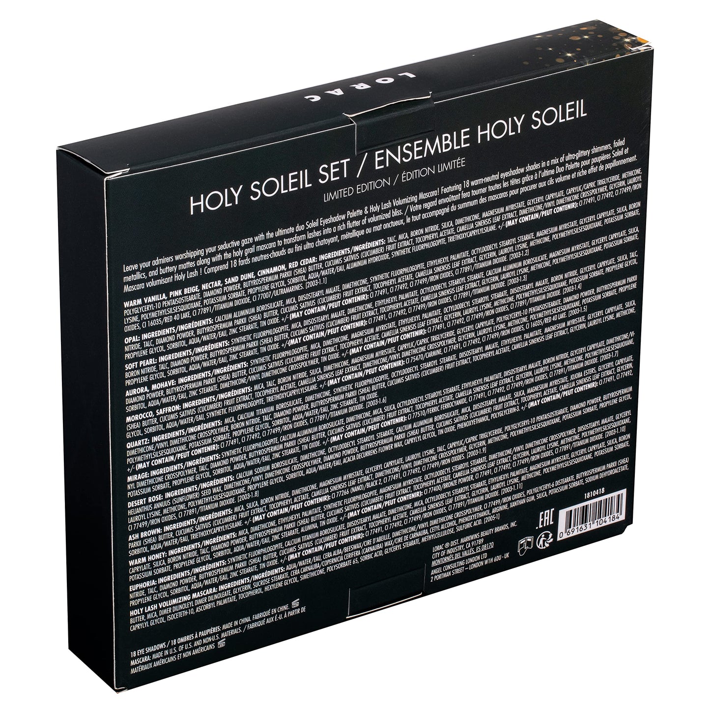 LORAC Holiday Collection Holy Soleil Set