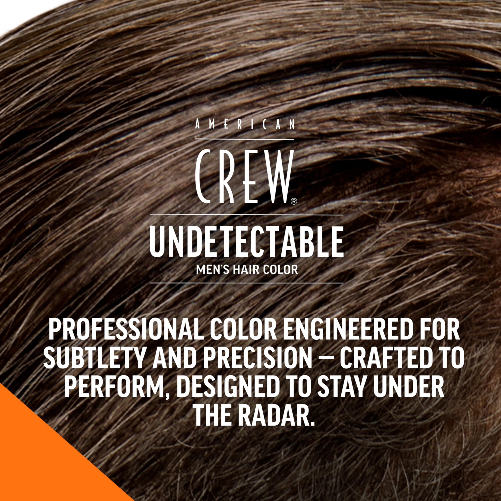 Black American Crew Undetectable Men's Hair Color |Medium Brown Demi-Permanent Hair Dye | Natural-Looking Gray Coverage for Men, 004 Medium Brown, 1 pack
