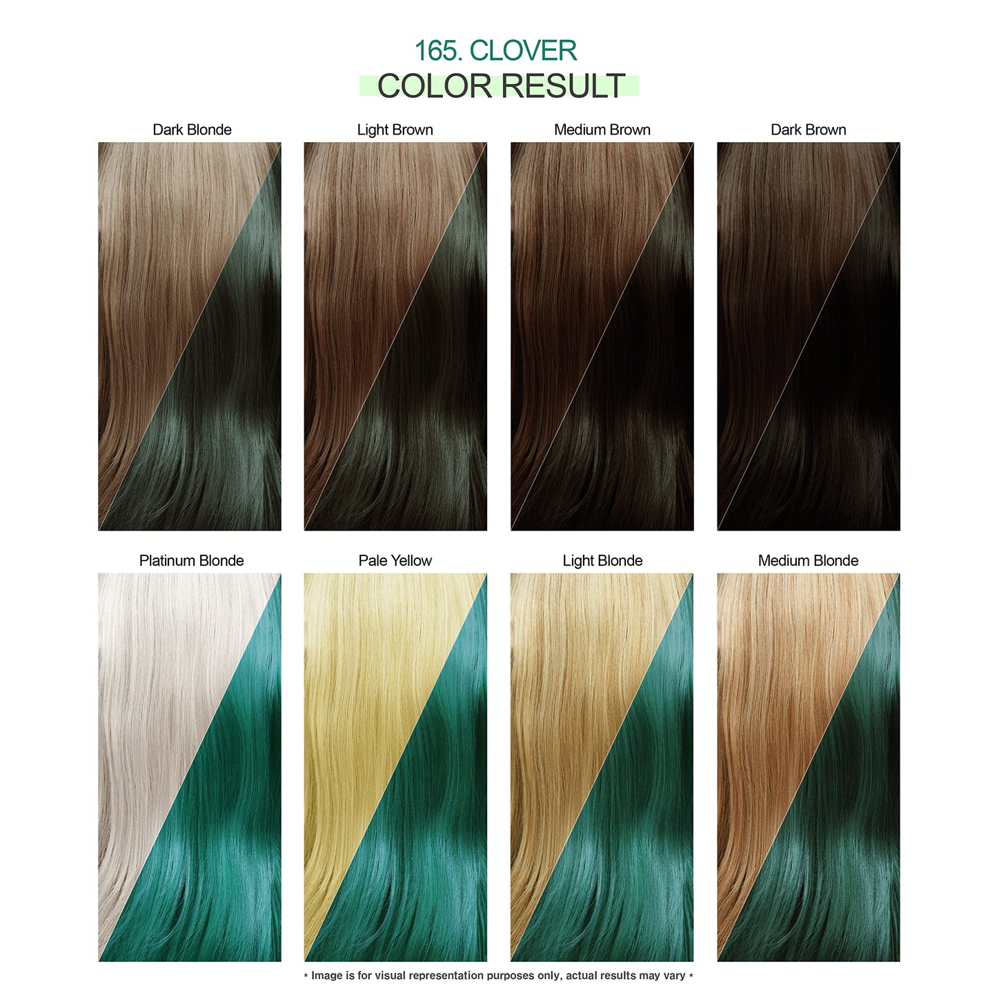 Adore Semi Permanent Hair Color - Vegan and Cruelty-Free Hair Dye - 4 Fl Oz - 165 Clover (Pack of 1)