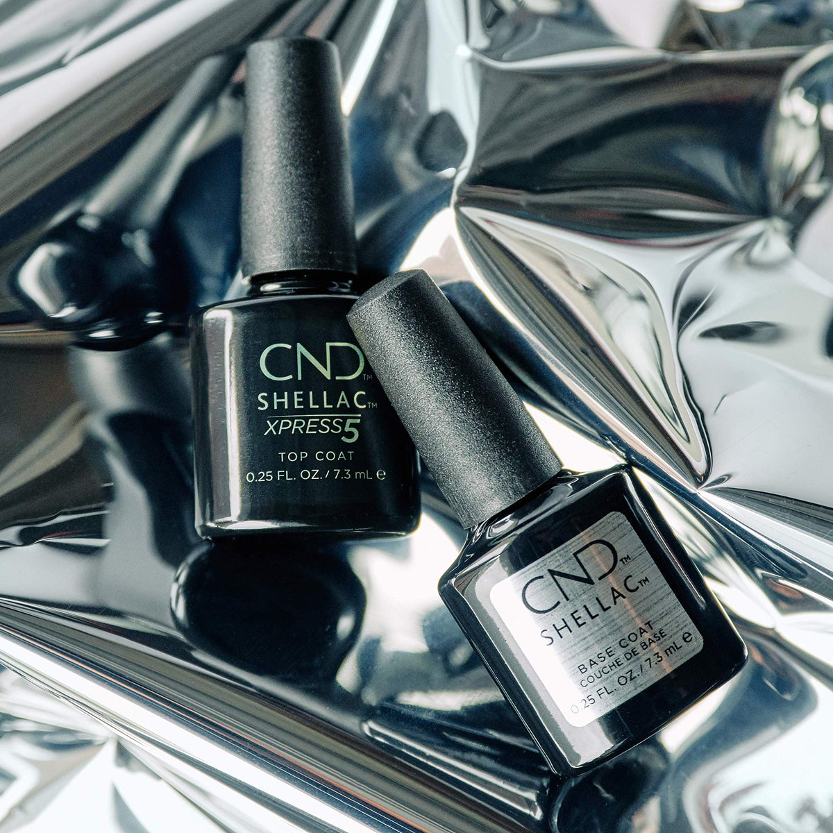 CND Shellac Gel Nail Polish XPRESS5 Top Coat, Crystal Shine Scratch Re ...