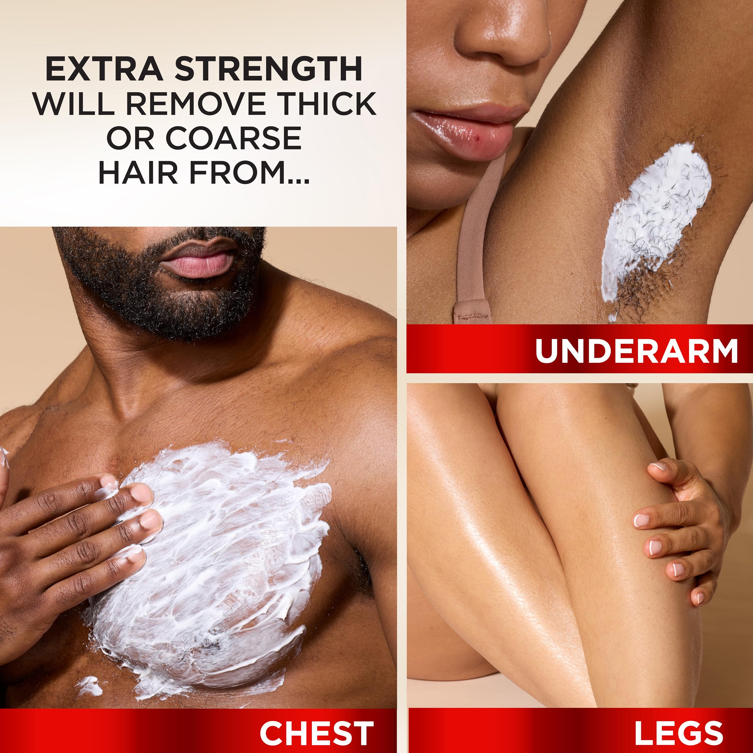 SoftSheen-Carson Magic Razorless Shaving Cream, Depilatory Hair Removal Cream for Body Hair, Extra Strength, Works in 4 Minutes for, 6 oz